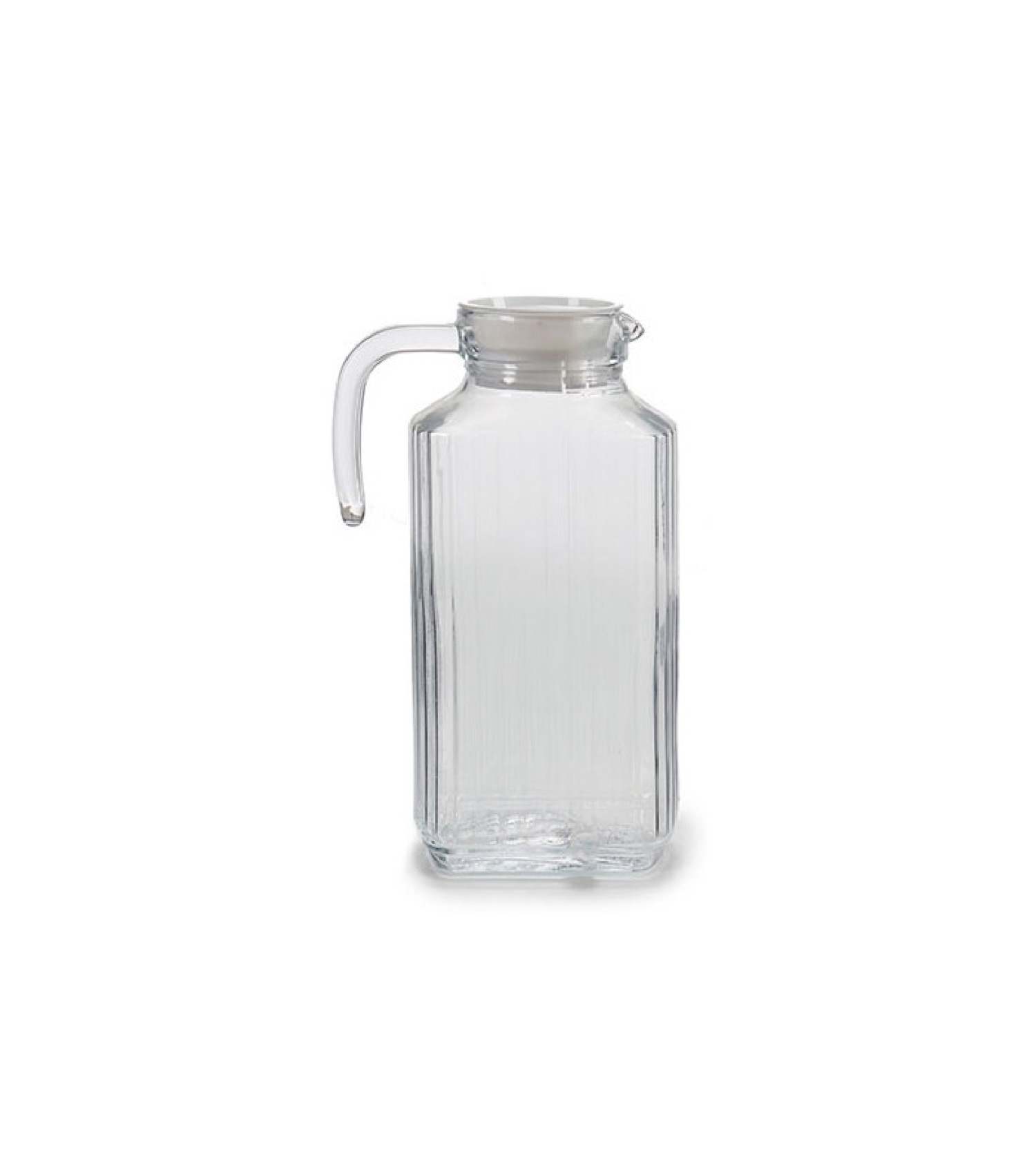 Carafe en verre à rayures 1,8L (photo) Carafe en verre à rayures 1,8L