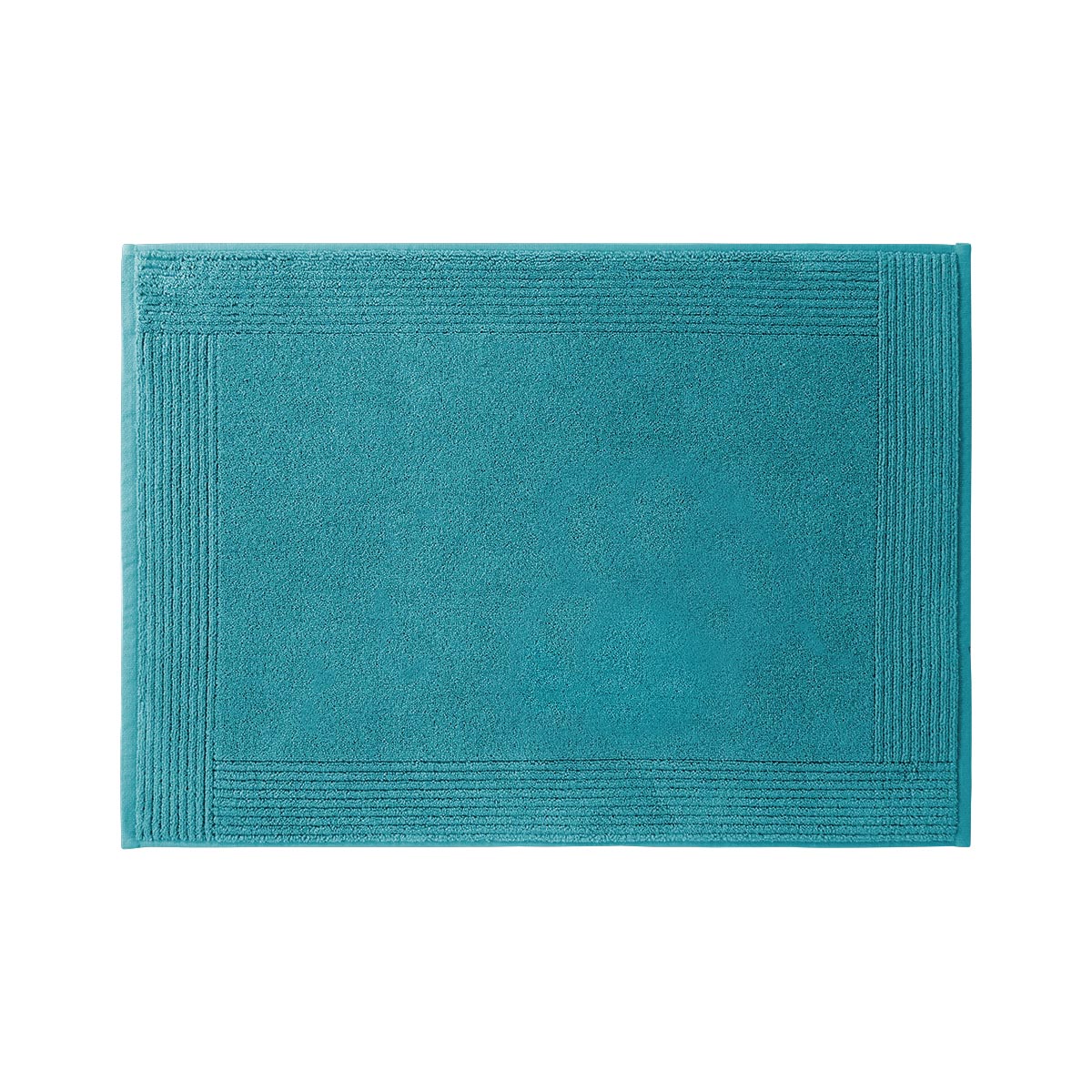 Tapis de bain en coton bleu 50 x 70 cm