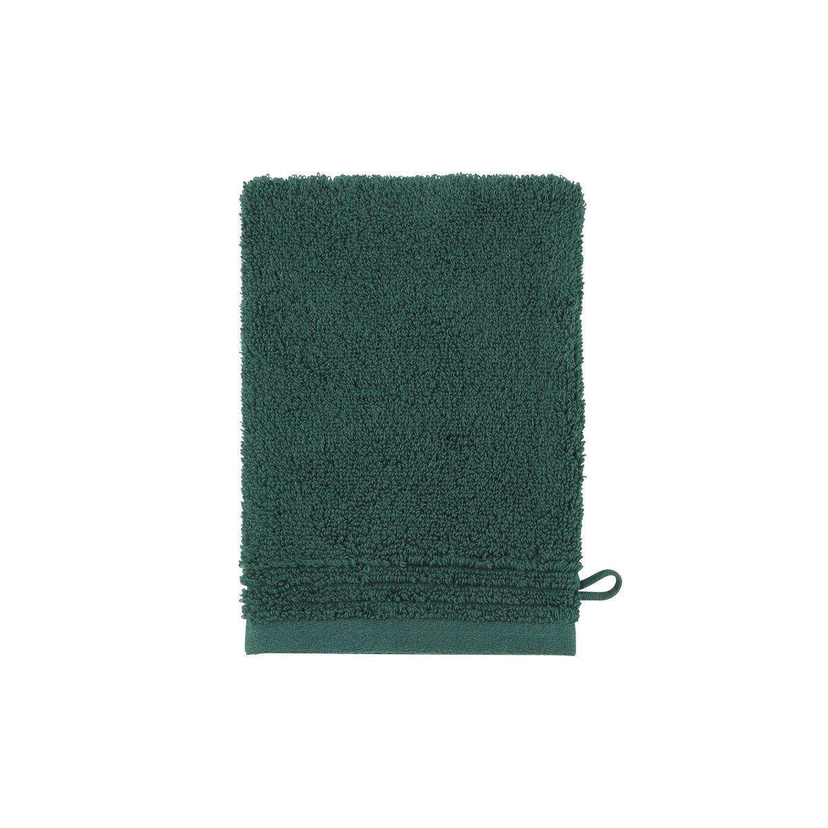 Gant de toilette coton peigné Vert 15 x 21 cm Gant de toilette coton peigné Vert 15 x 21 cm