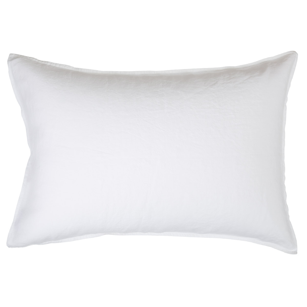 Taie d'oreiller 100 % Lin Blanc 50 x 75 cm Taie d'oreiller 100 % Lin Blanc 50 x 75 cm