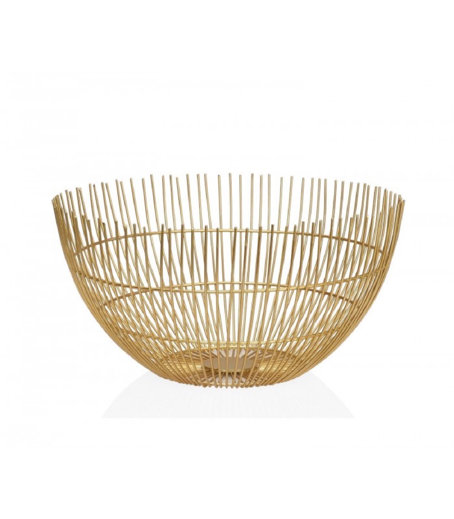 Corbeille à fruits en métal doré D32cm Corbeille à fruits en métal doré D32cm
