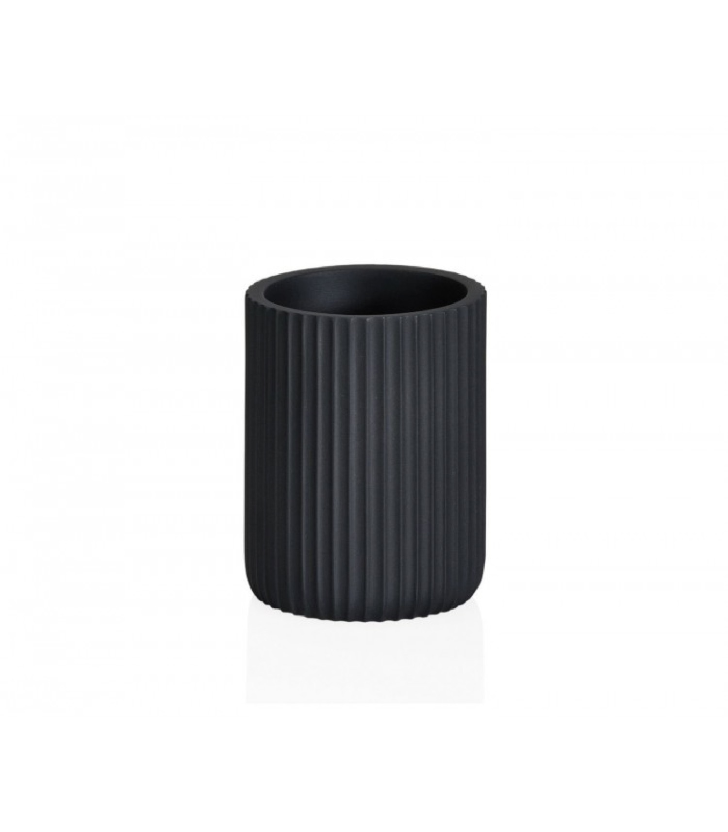 Porte brosse à dents en résine noire Porte brosse à dents en résine noire