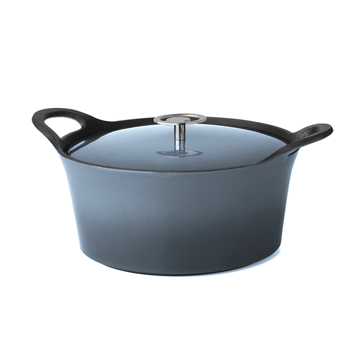 Cocotte ronde bleue 20cm (photo) Cocotte ronde bleue 20cm