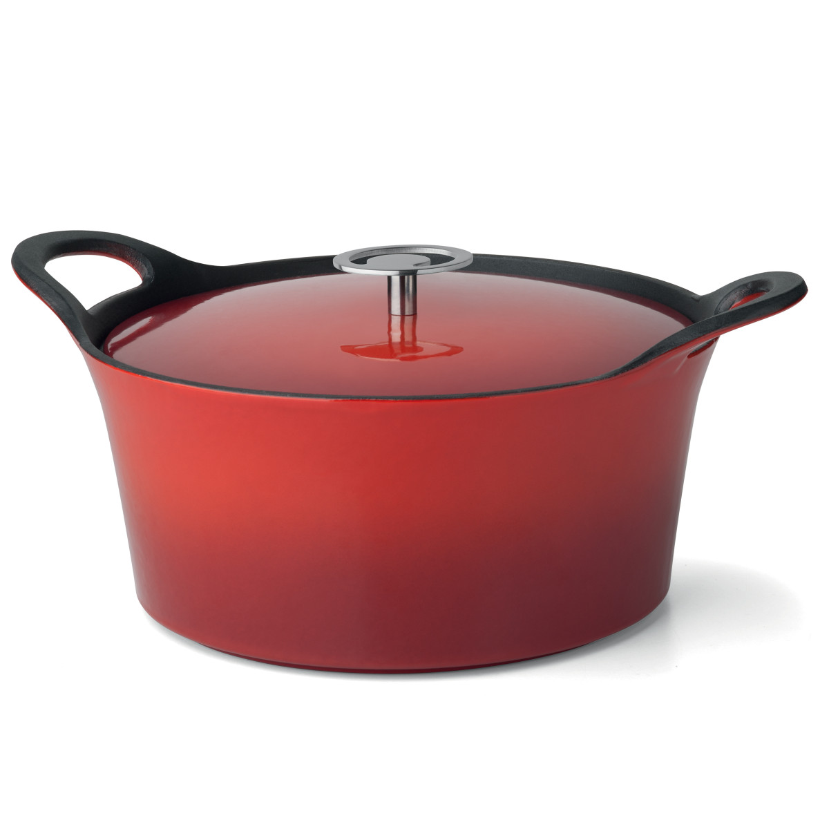Cocotte ronde rouge 24cm (photo) Cocotte ronde rouge 24cm