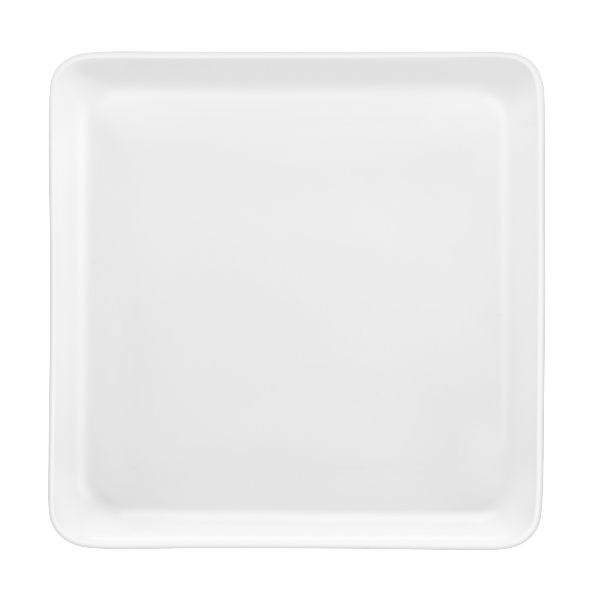 Coffret 6 assiettes plates carrées 25,5x25,5cm