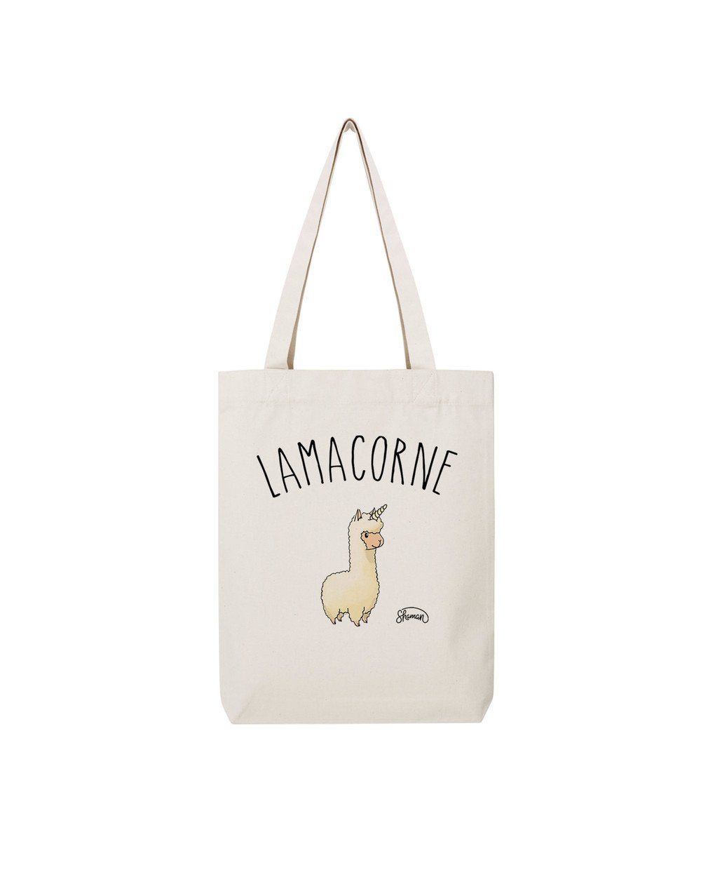 LAMACORNE - Tote Bag Natural en coton LAMACORNE - Tote Bag Natural en coton