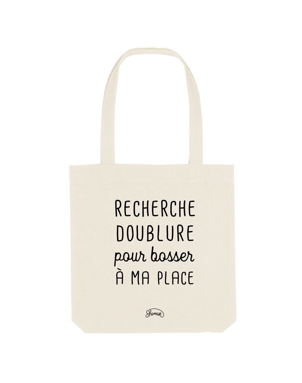 RECHERCHE DOUBLURE - Tote Bag Natural en coton RECHERCHE DOUBLURE - Tote Bag Natural en coton