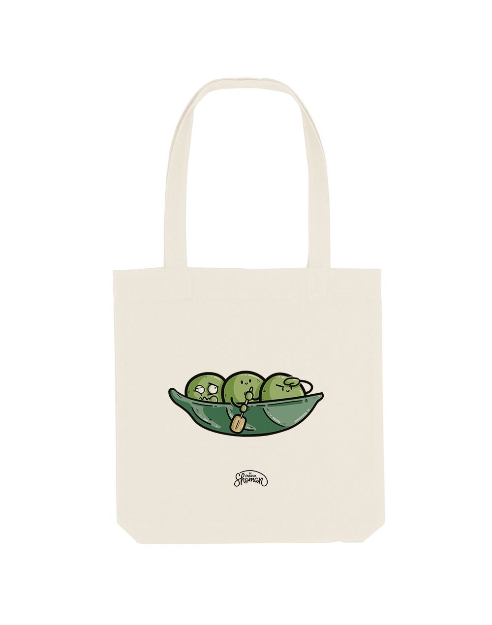 PETIT POIS KAYAK - Tote Bag Crème en coton PETIT POIS KAYAK - Tote Bag Crème en coton
