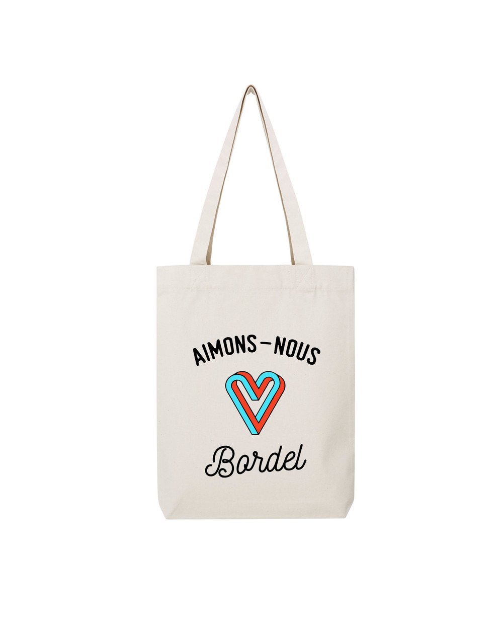 AIMONS NOUS - Tote Bag Natural en coton AIMONS NOUS - Tote Bag Natural en coton