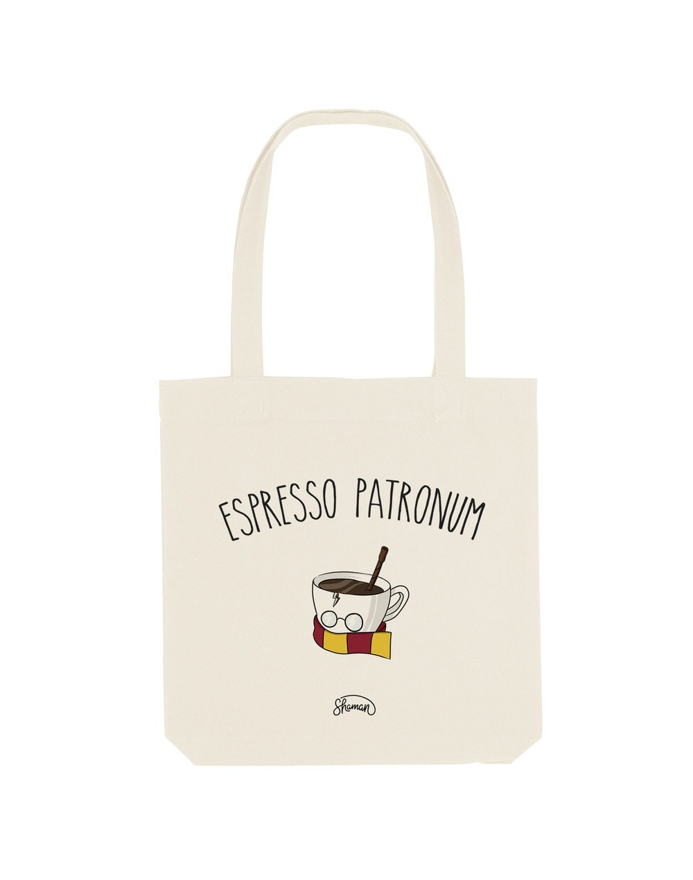 ESPRESSO PATRONUM - Tote Bag Natural en coton ESPRESSO PATRONUM - Tote Bag Natural en coton