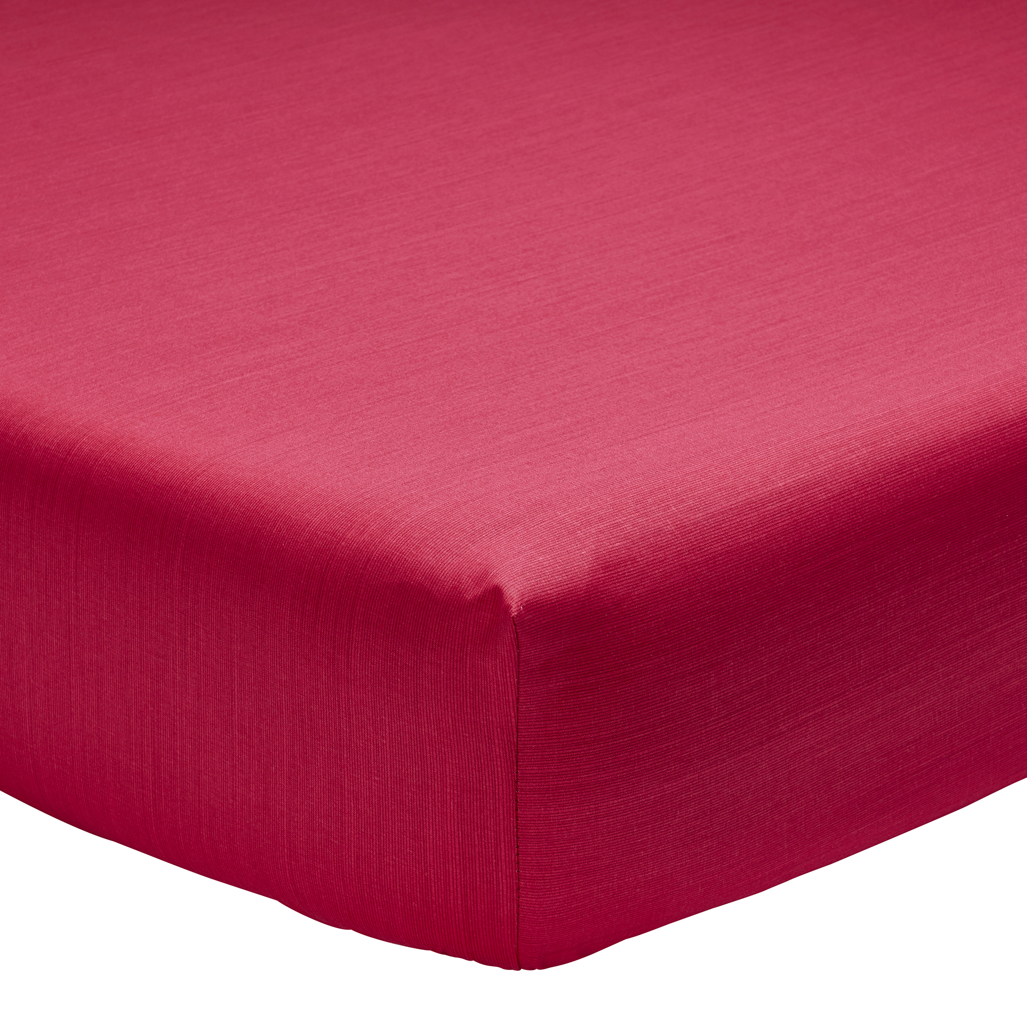 Drap housse fines rayures en bambou rouge 90 x 190 Drap housse fines rayures en bambou rouge 90 x 190