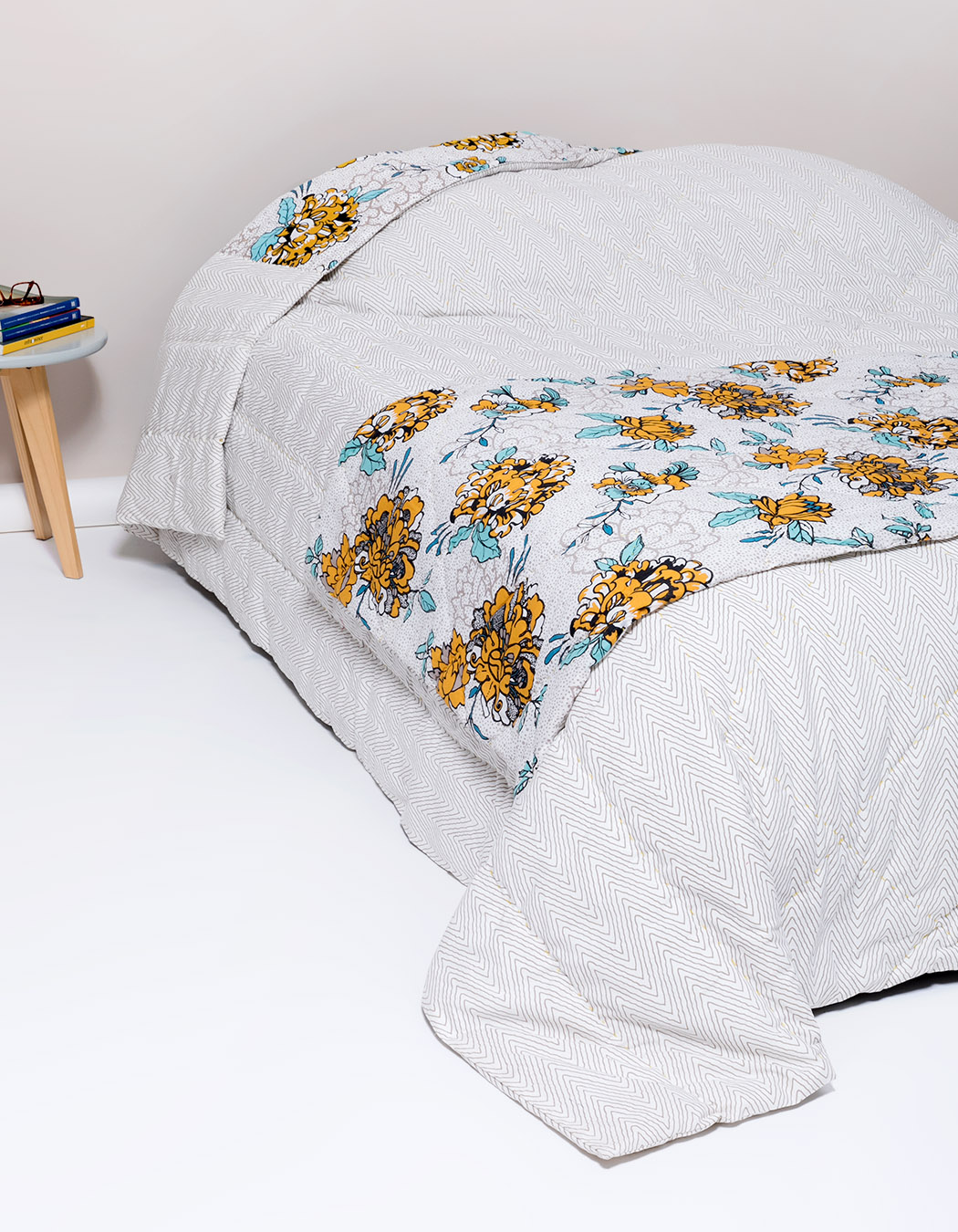 Chemin de lit en coton gres 80 x 200 (photo) Chemin de lit en coton gres 80 x 200