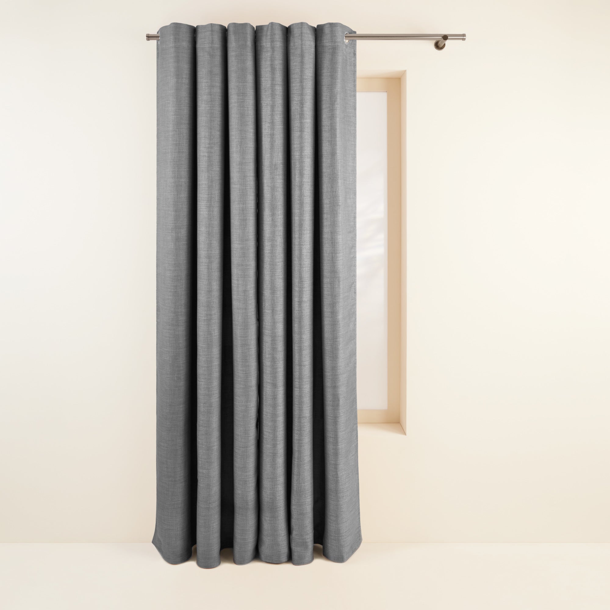 Occultant à oeillets 145x280 cm Gris foncé