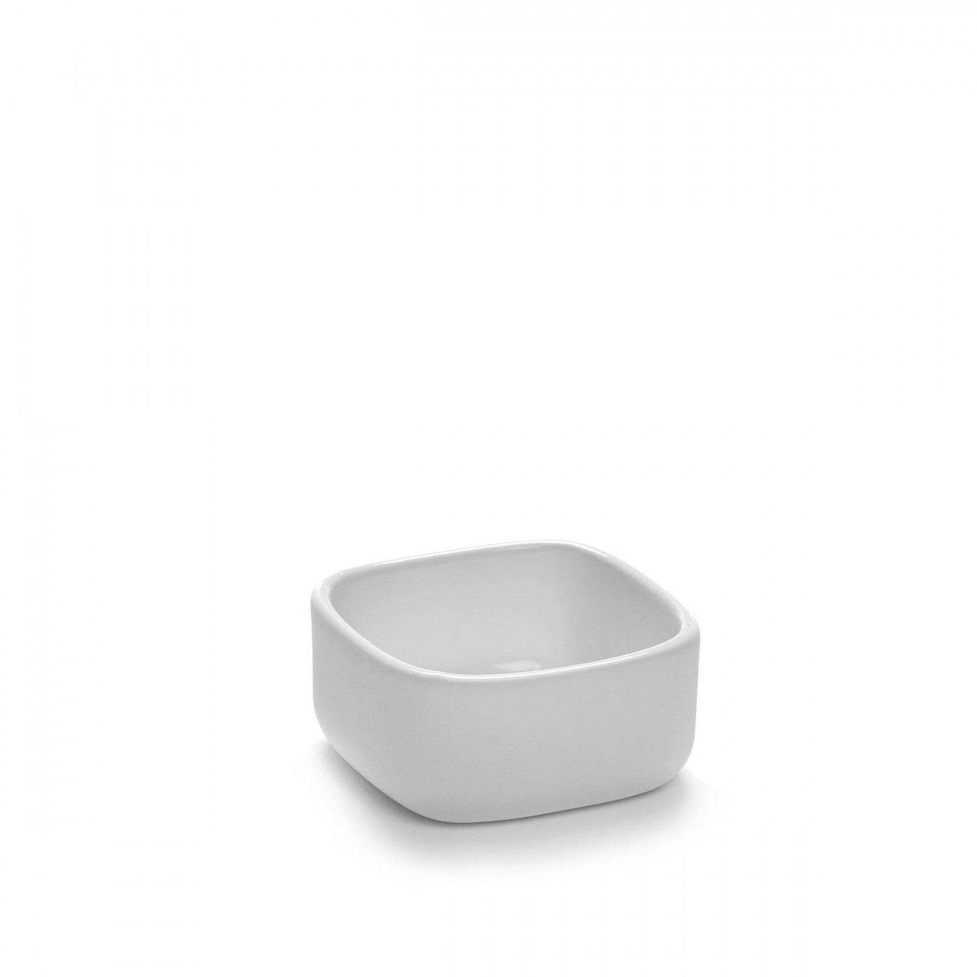 Bol carré en porcelaine blanche 6x6cm H3cm Bol carré en porcelaine blanche 6x6cm H3cm