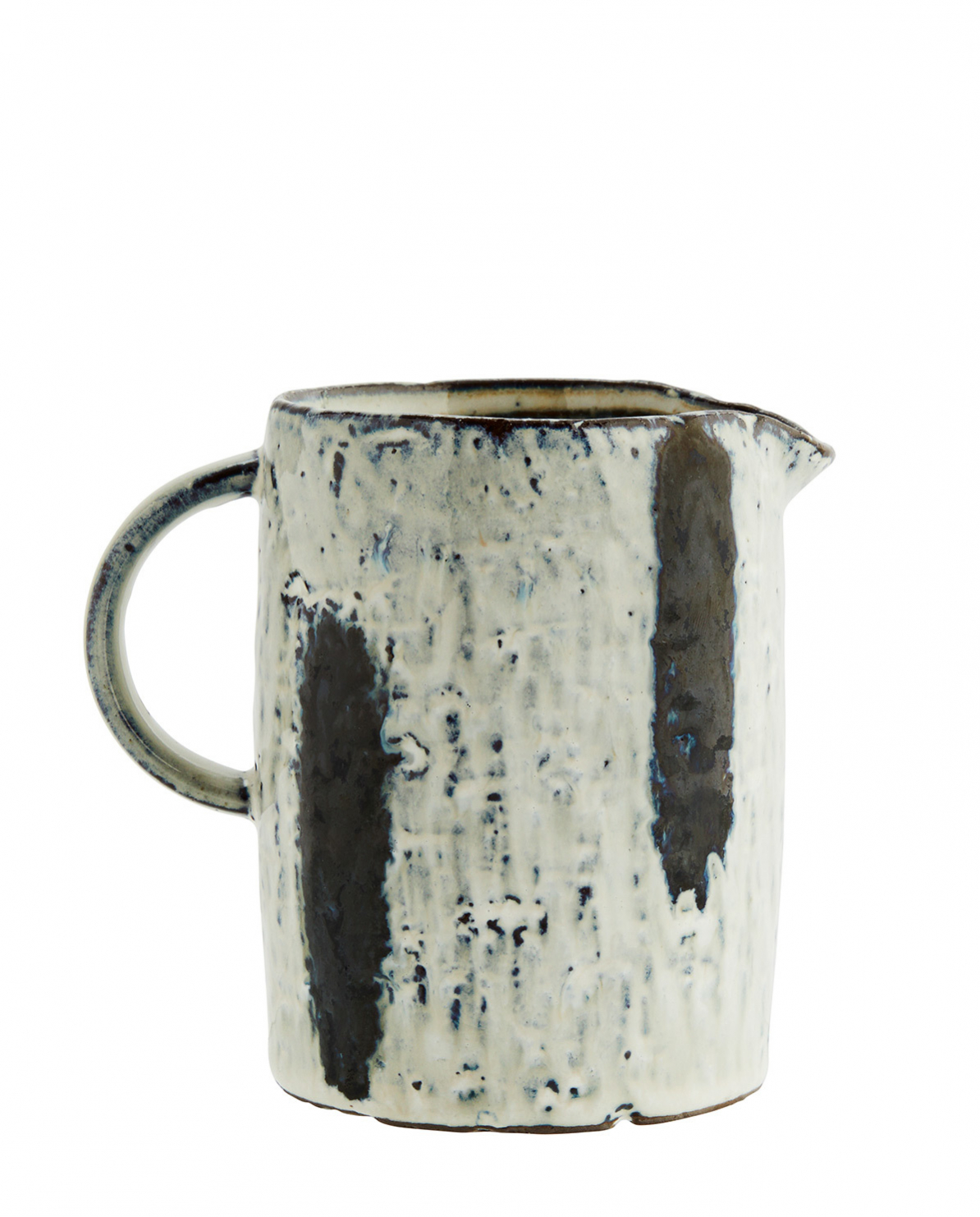 Pichet en céramique beige H11,5cm