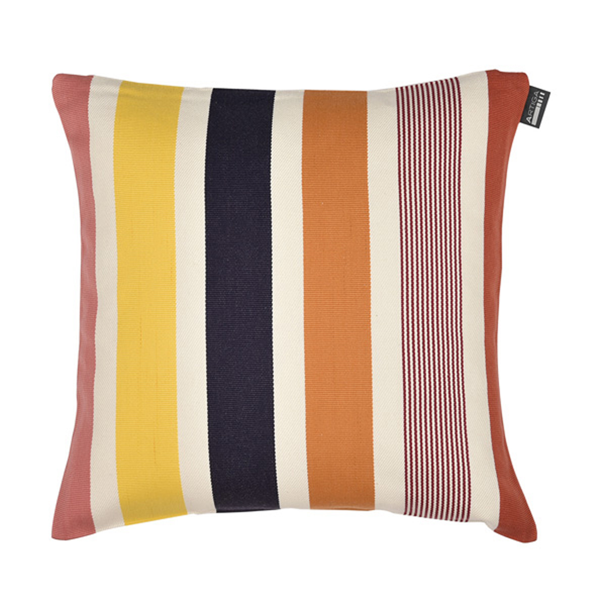 Coussin carré en coton ocre 40x40 cm (photo) Coussin carré en coton ocre 40x40 cm