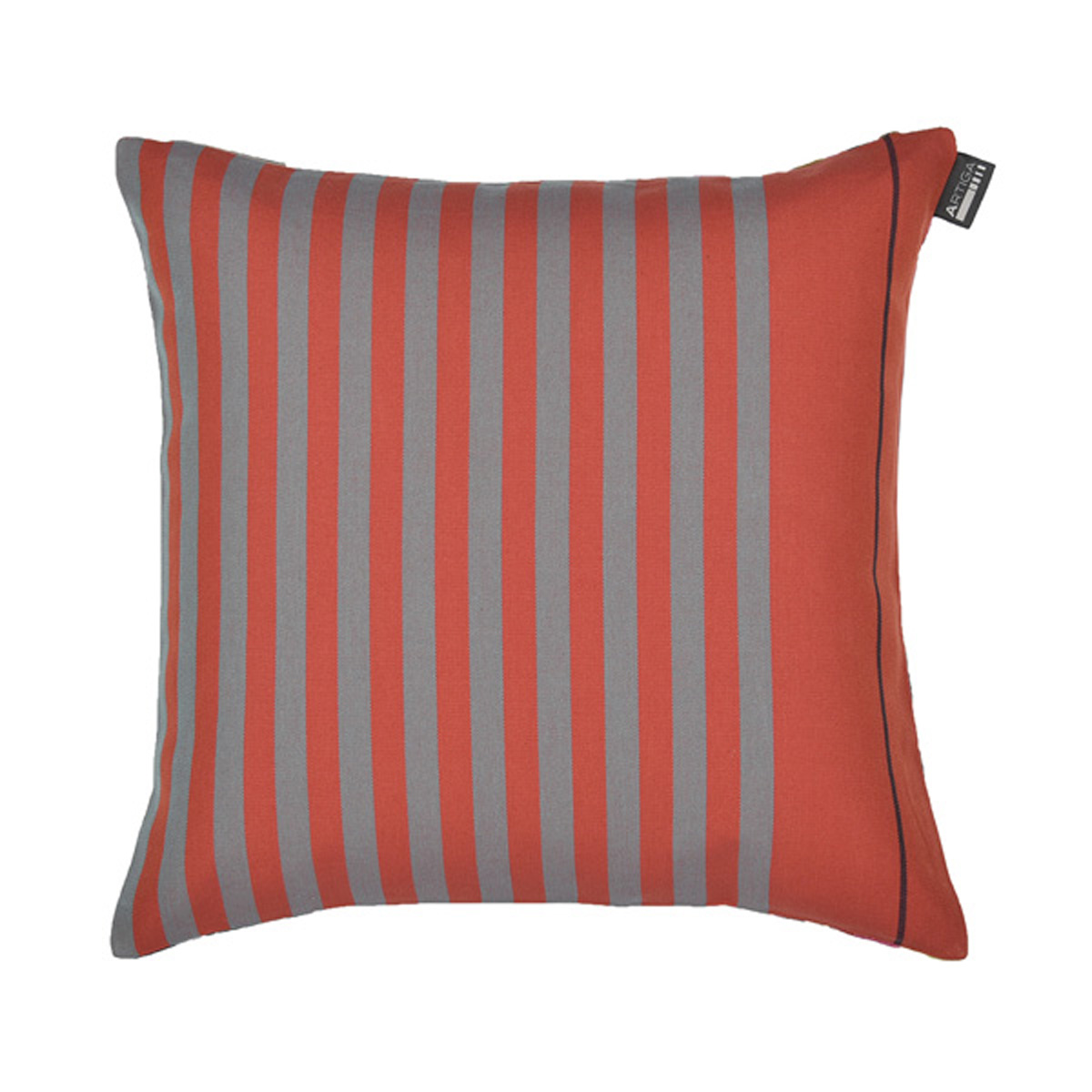 Coussin carré en coton rouge fleurs 40x40 cm (photo) Coussin carré en coton rouge fleurs 40x40 cm