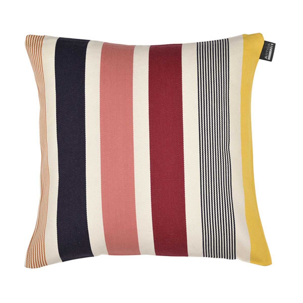 Coussin carré en coton ocre 40x40 cm (photo) Coussin carré en coton ocre 40x40 cm