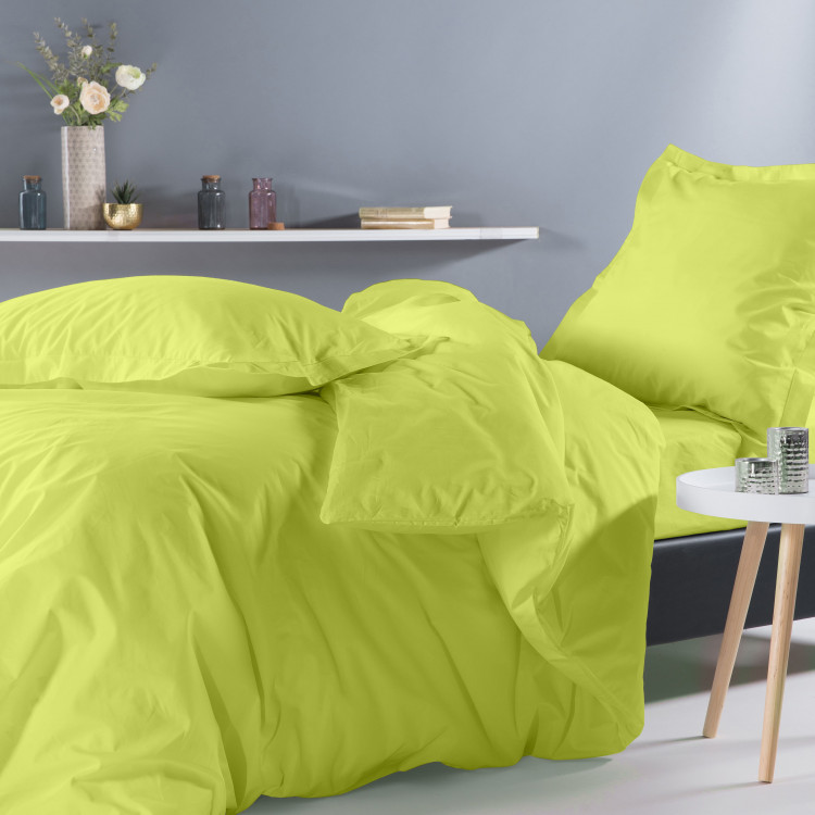 Taie de traversin en percale anis 185 Taie de traversin en percale anis 185