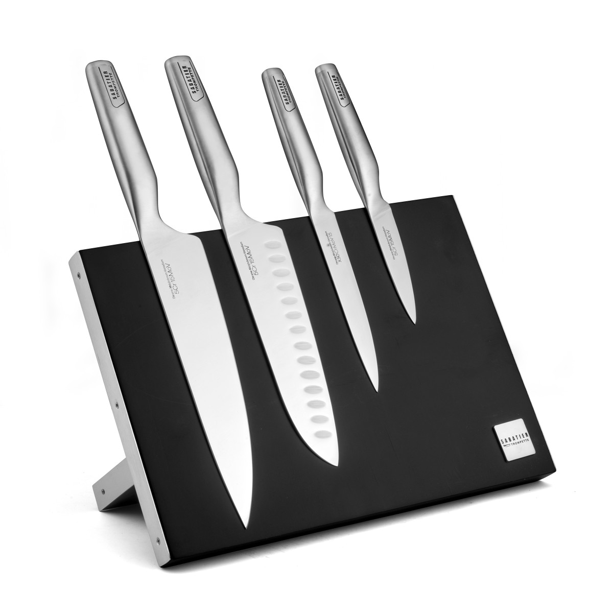 bloc magnétique 4 couteaux de cuisine