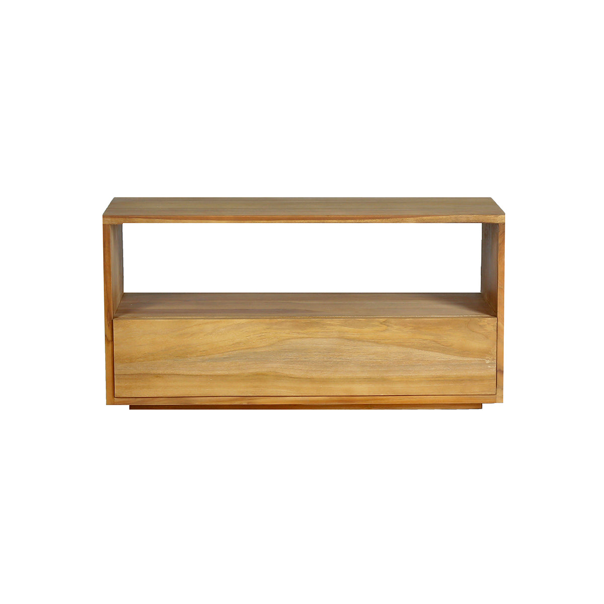 Meuble TV en bois de teck 1 tiroir