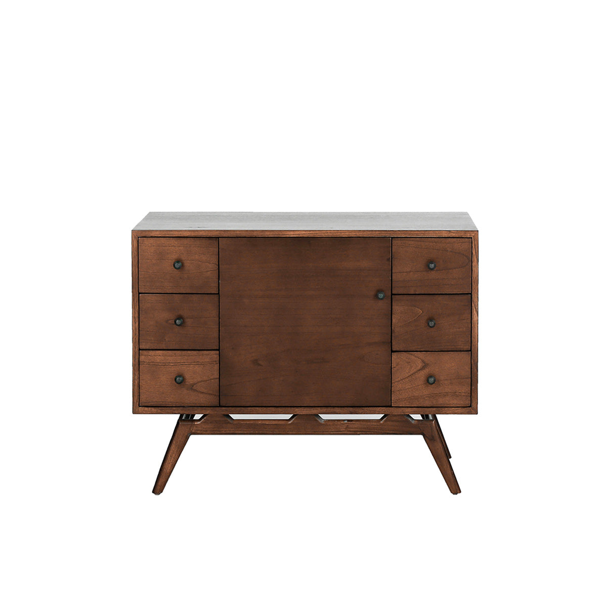 Meuble vasque vintage 1 placard et 6 tiroirs en mindy