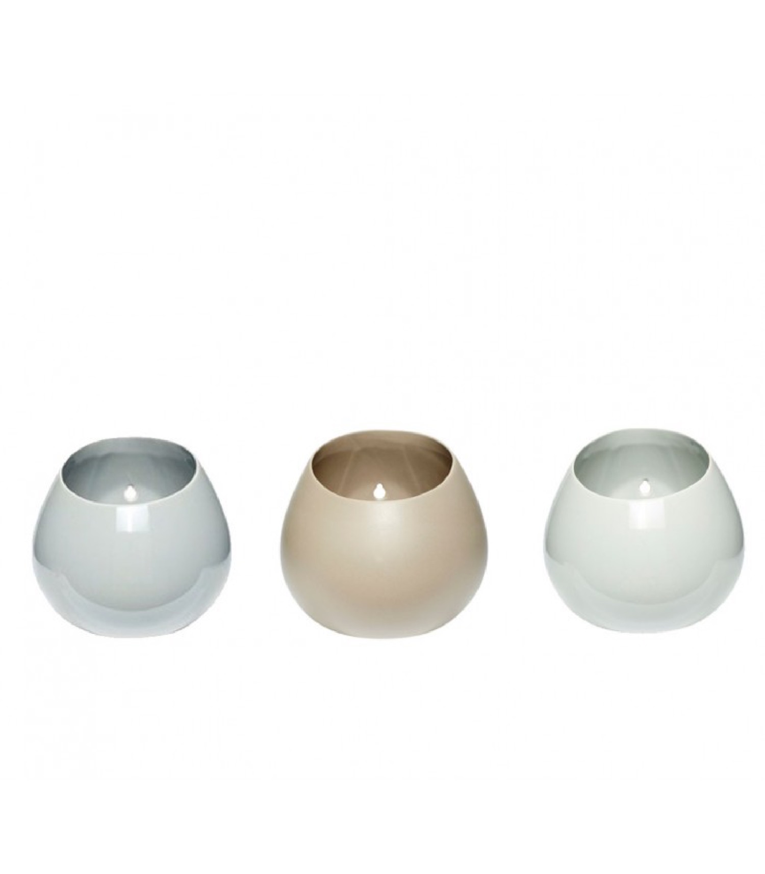 Set de 3 pots de rangement en porcelaine Set de 3 pots de rangement en porcelaine
