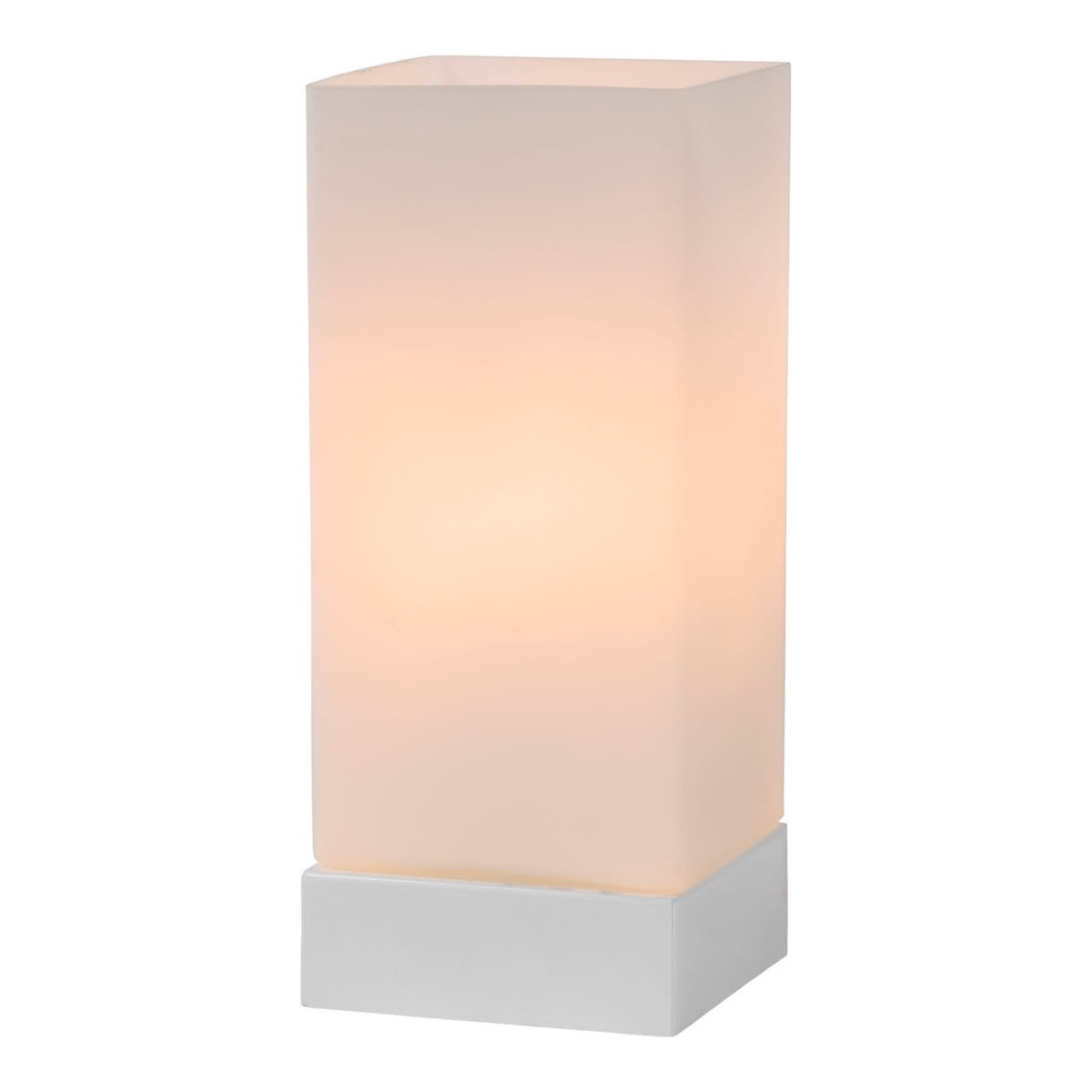 Lampe de table moderne tactile en verre blanc Lampe de table moderne tactile en verre blanc