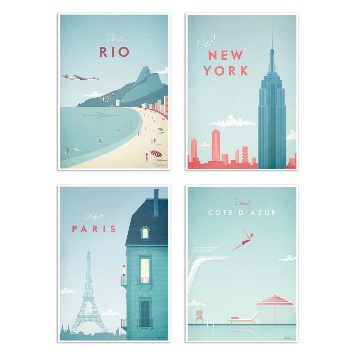 VISIT CITIES - Affiche d'art 20 x 30 cm (photo) VISIT CITIES - Affiche d'art 20 x 30 cm