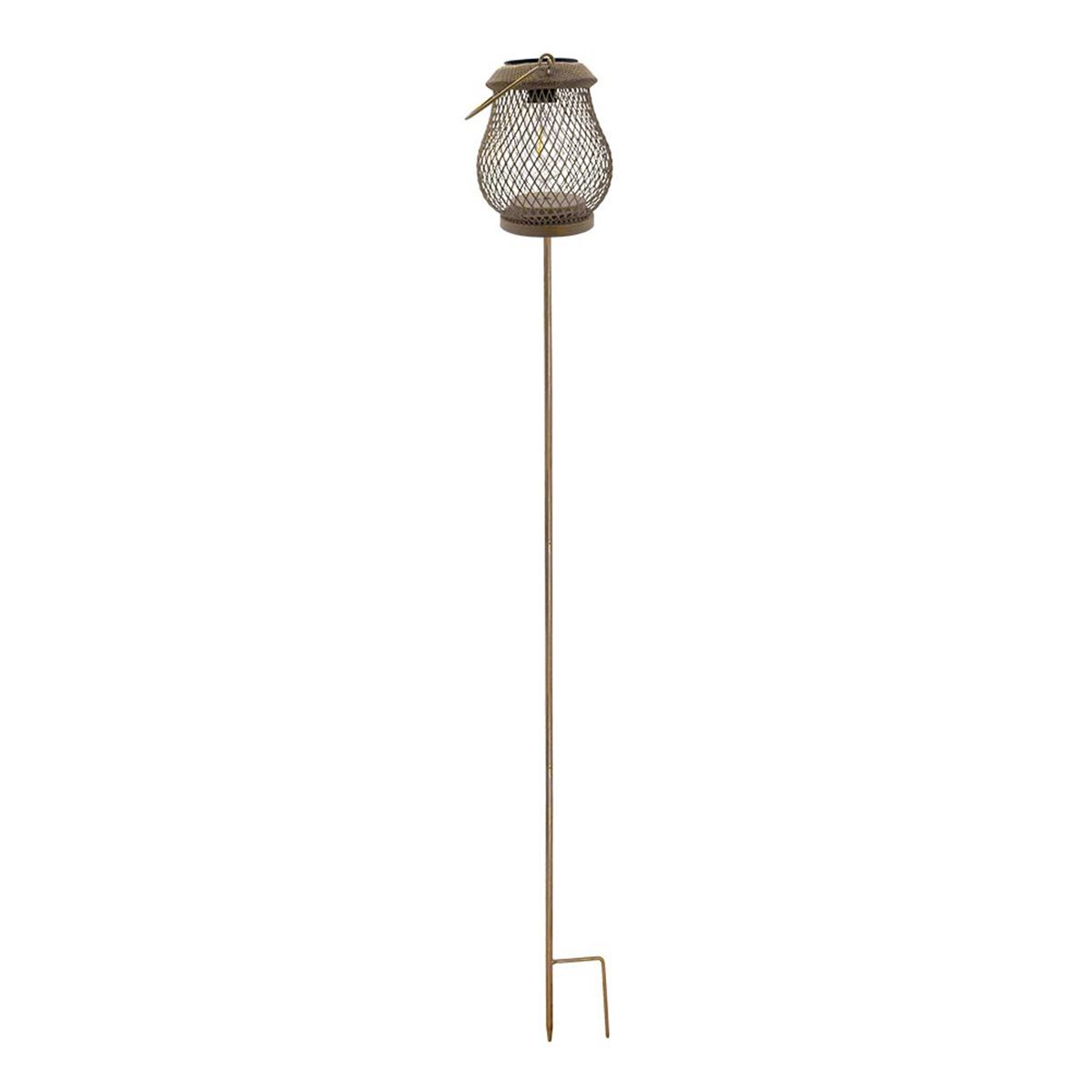 KAWA NOMADE-Balise solaire 2 en 1 acier beige H104cm