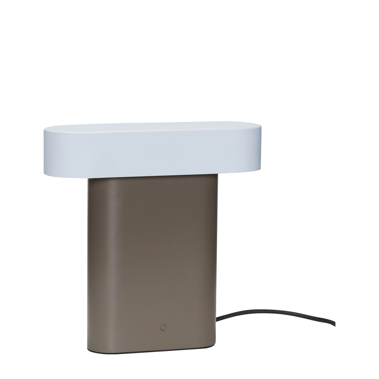 Lampe de table en métal marron