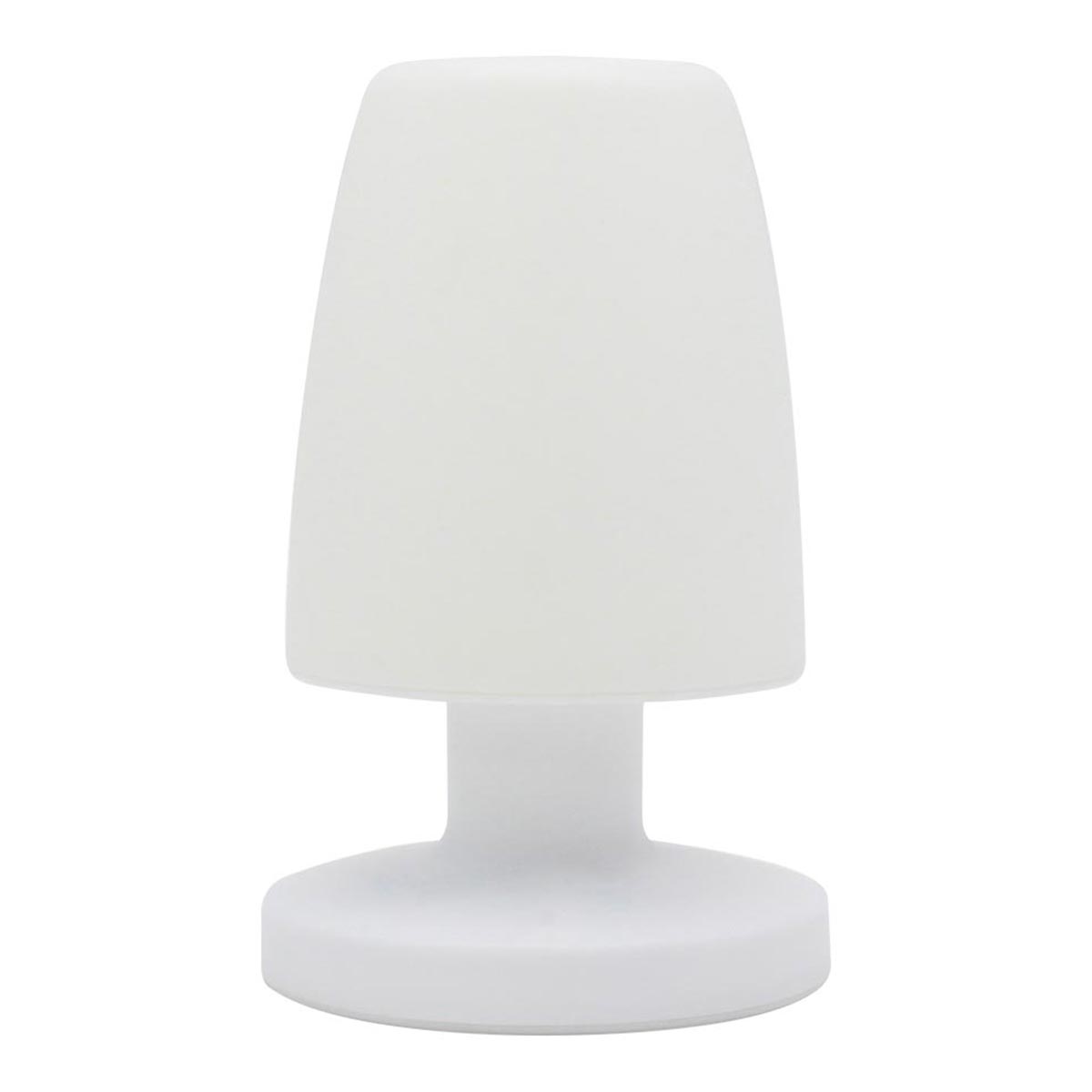 Lampe de table sans fil LED Polyéthylène Blanc H21CM
