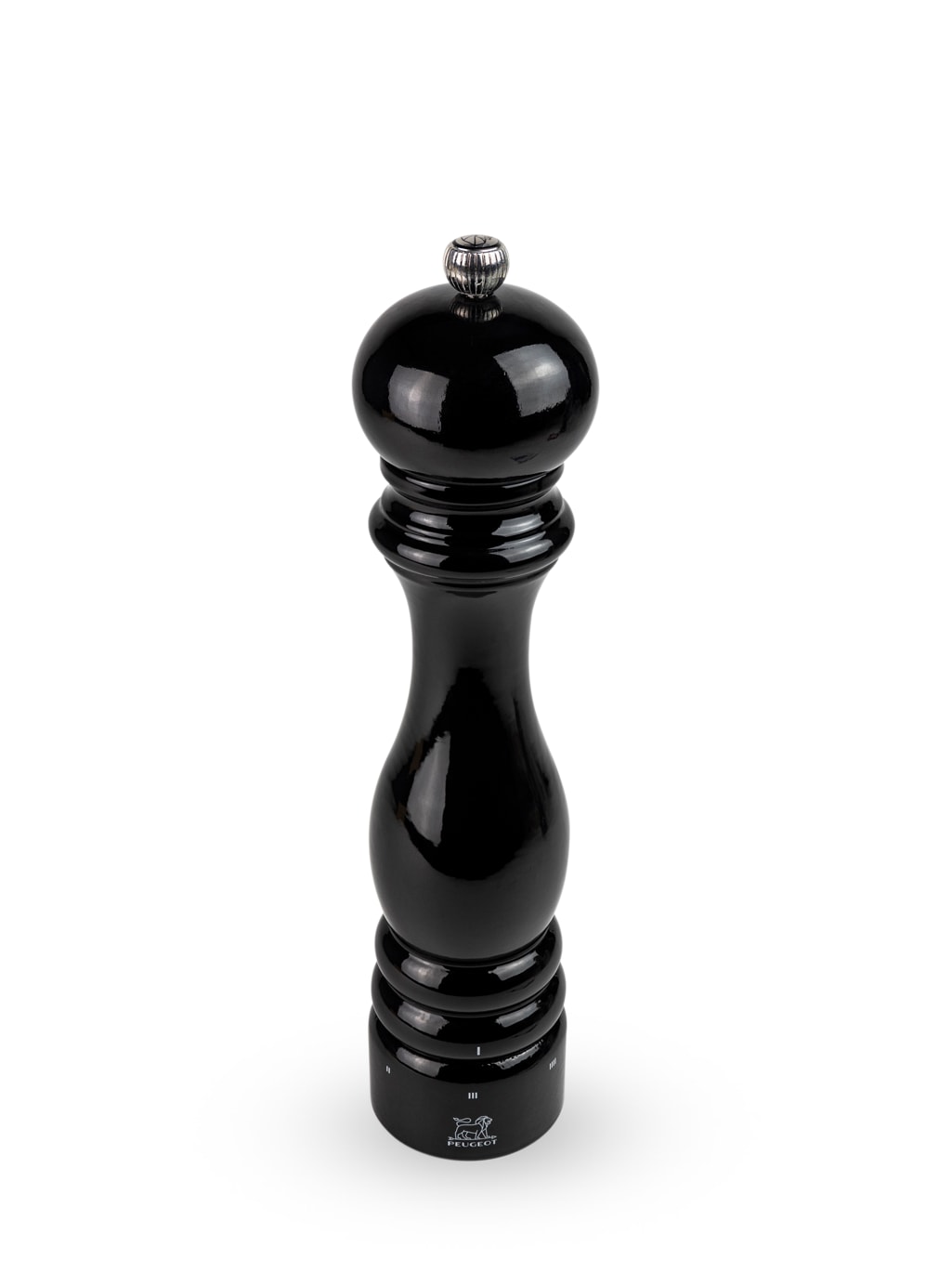 Moulin à poivre bois laqué noir H27cm
