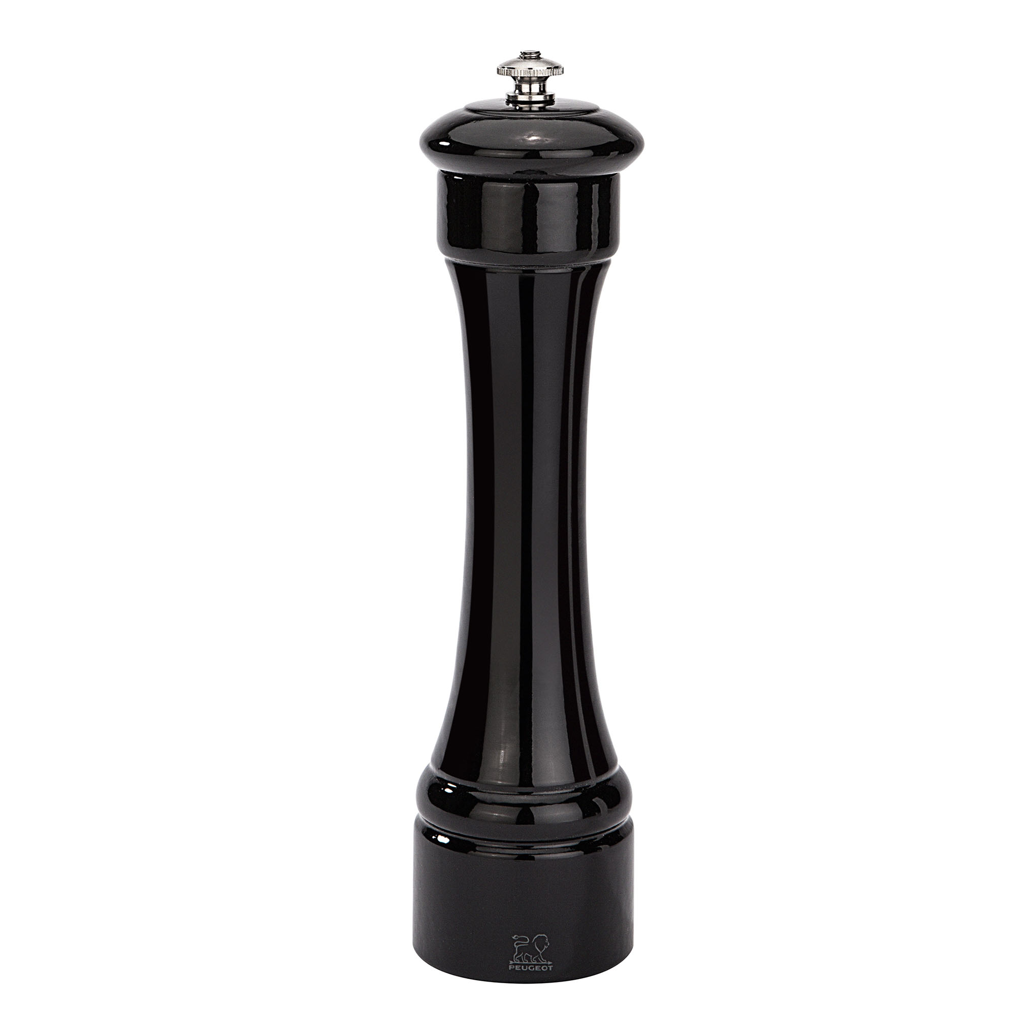 Moulin à poivre bois laqué noir H22cm