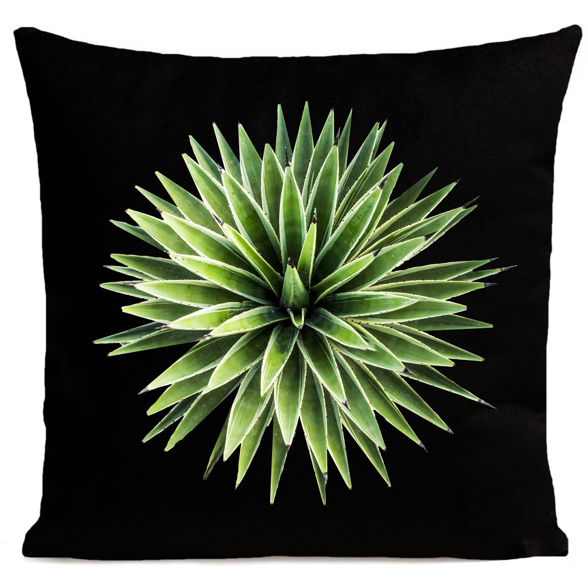 Coussin velours carré imprimé floraux noir 40x40 (photo) Coussin velours carré imprimé floraux noir 40x40