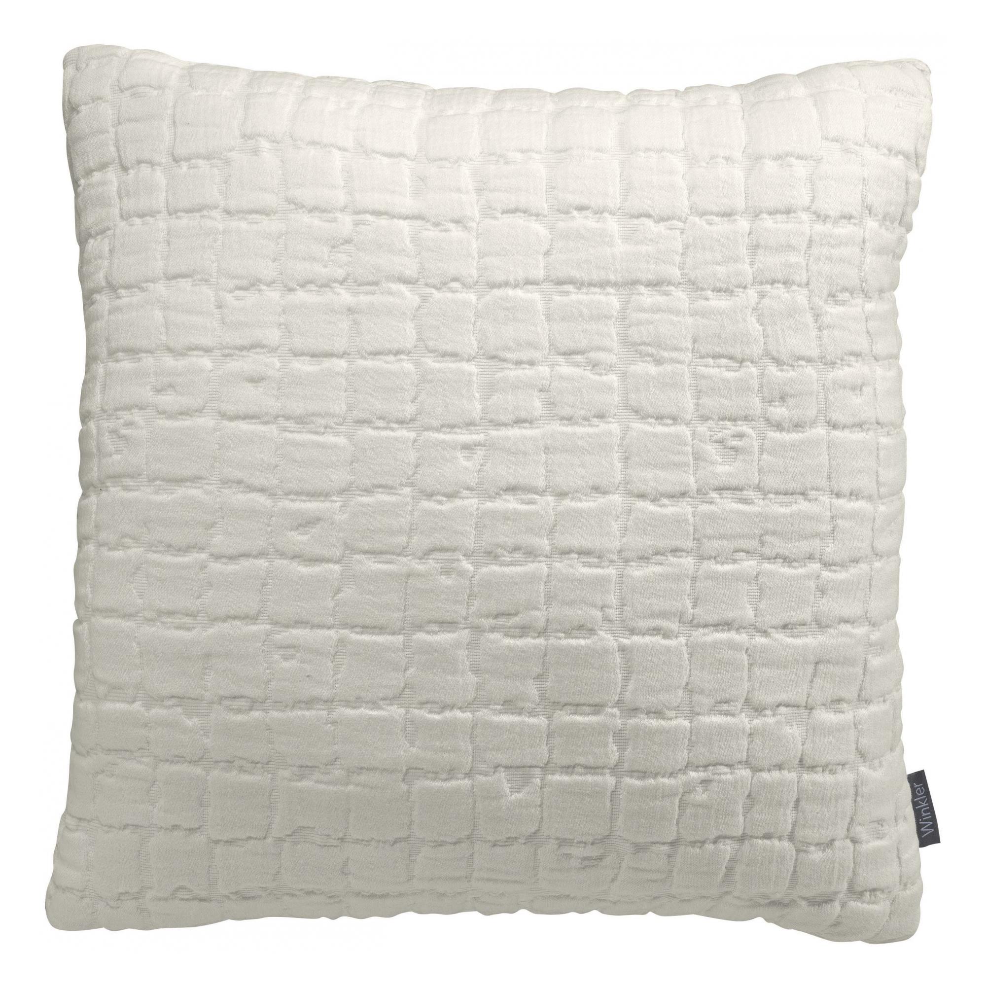 Coussin en coton neige 45 x 45 (photo) Coussin en coton neige 45 x 45