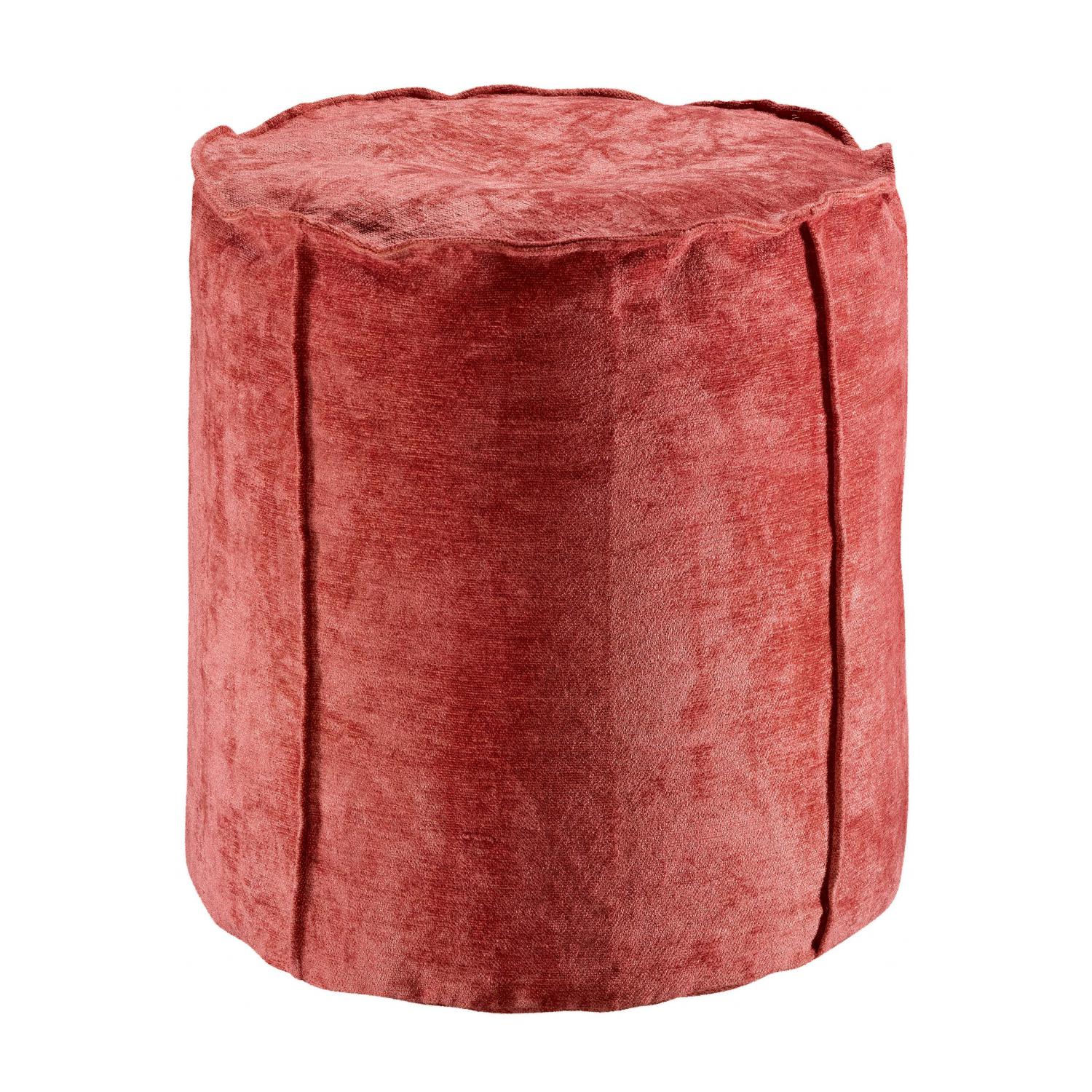 Pouf en coton tomette 0 x 40 x 42 (photo) Pouf en coton tomette 0 x 40 x 42