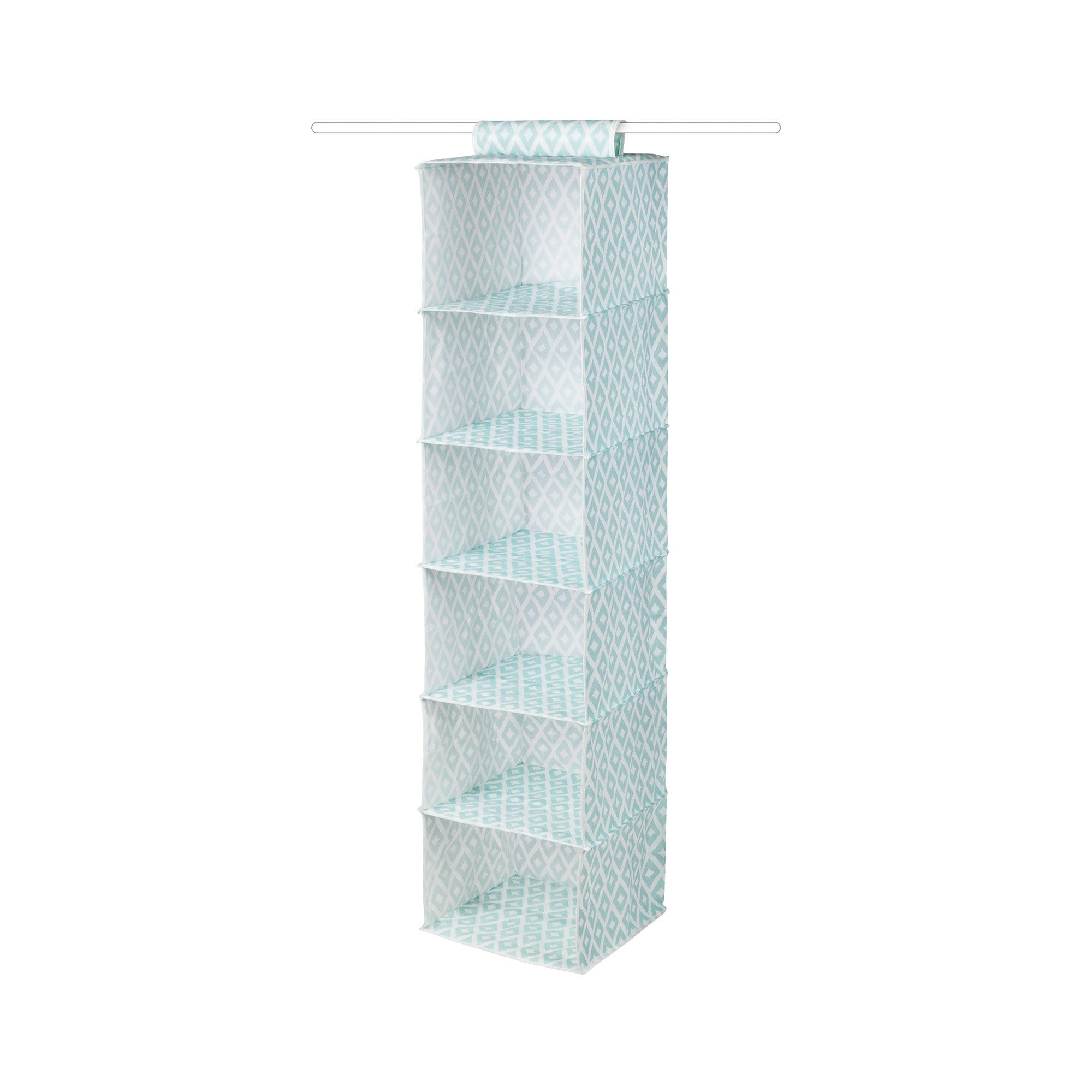 Étagère à suspendre bleue à losanges H128cm Étagère à suspendre bleue à losanges H128cm