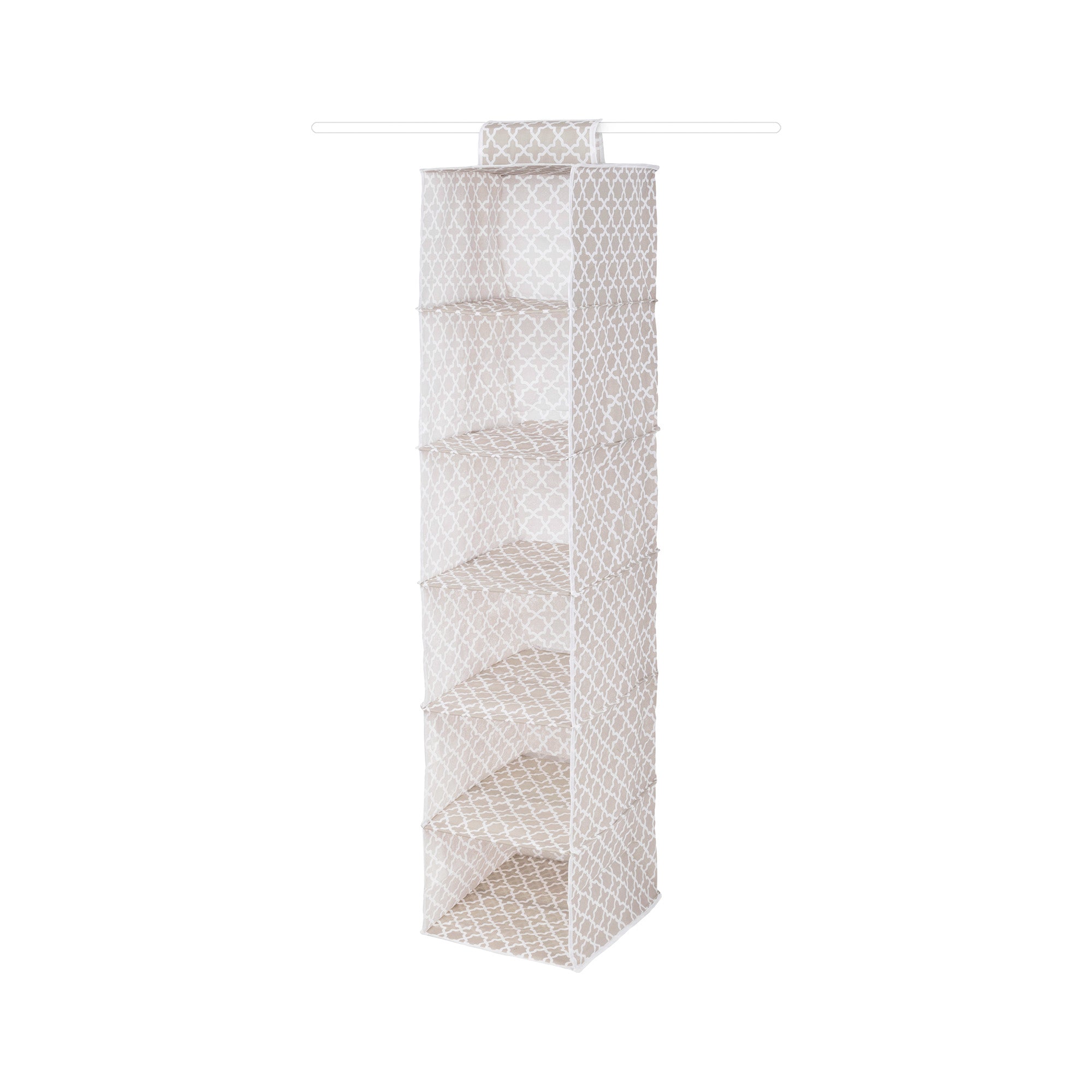 Étagère à suspendre beige à motifs H128cm (photo) Étagère à suspendre beige à motifs H128cm