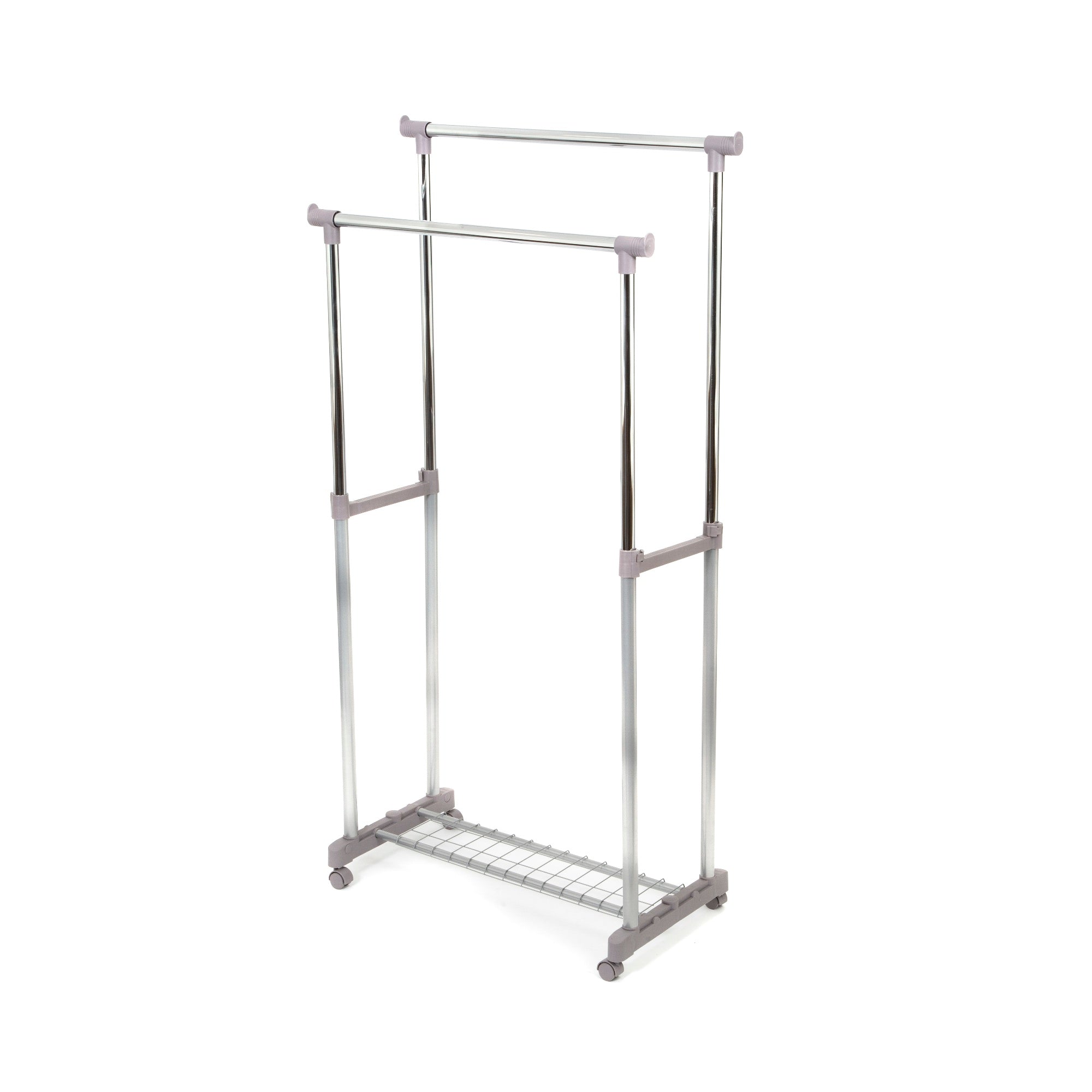 Portant vêtements double H160cm (photo) Portant vêtements double H160cm