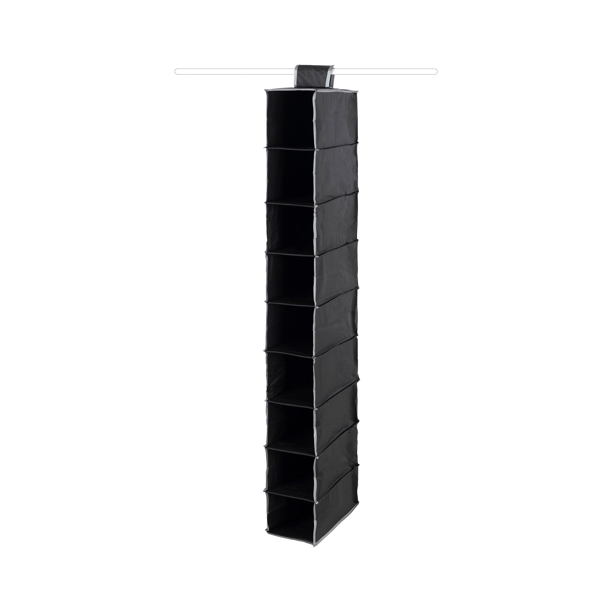 Étagère souple à suspendre noire H128cm Étagère souple à suspendre noire H128cm