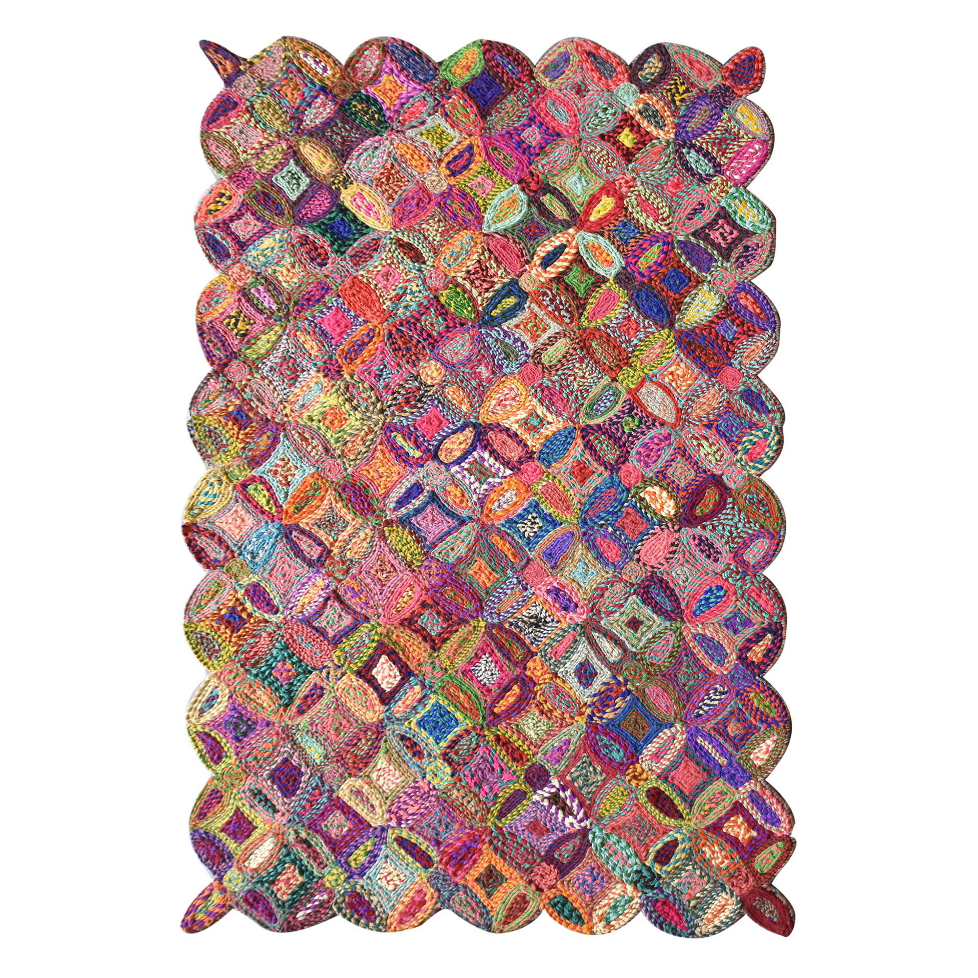 Tapis  en coton multicolore 160 x 230