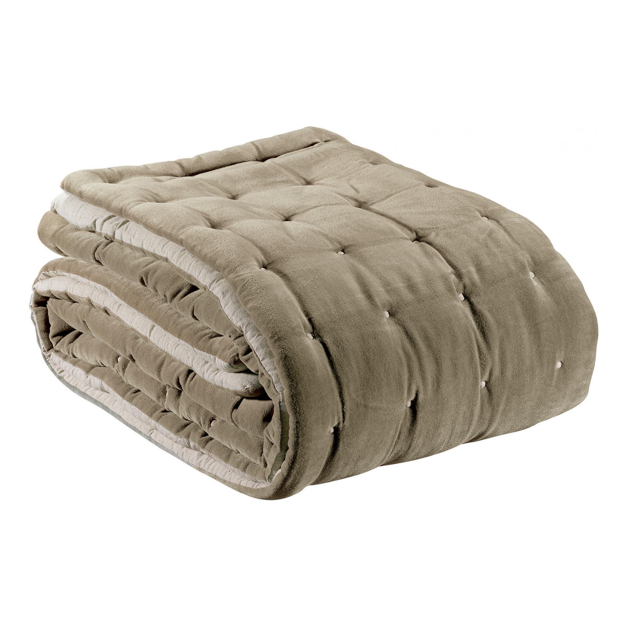 Jeté finition capiton en coton ficelle 240 x 260 (photo) Jeté finition capiton en coton ficelle 240 x 260
