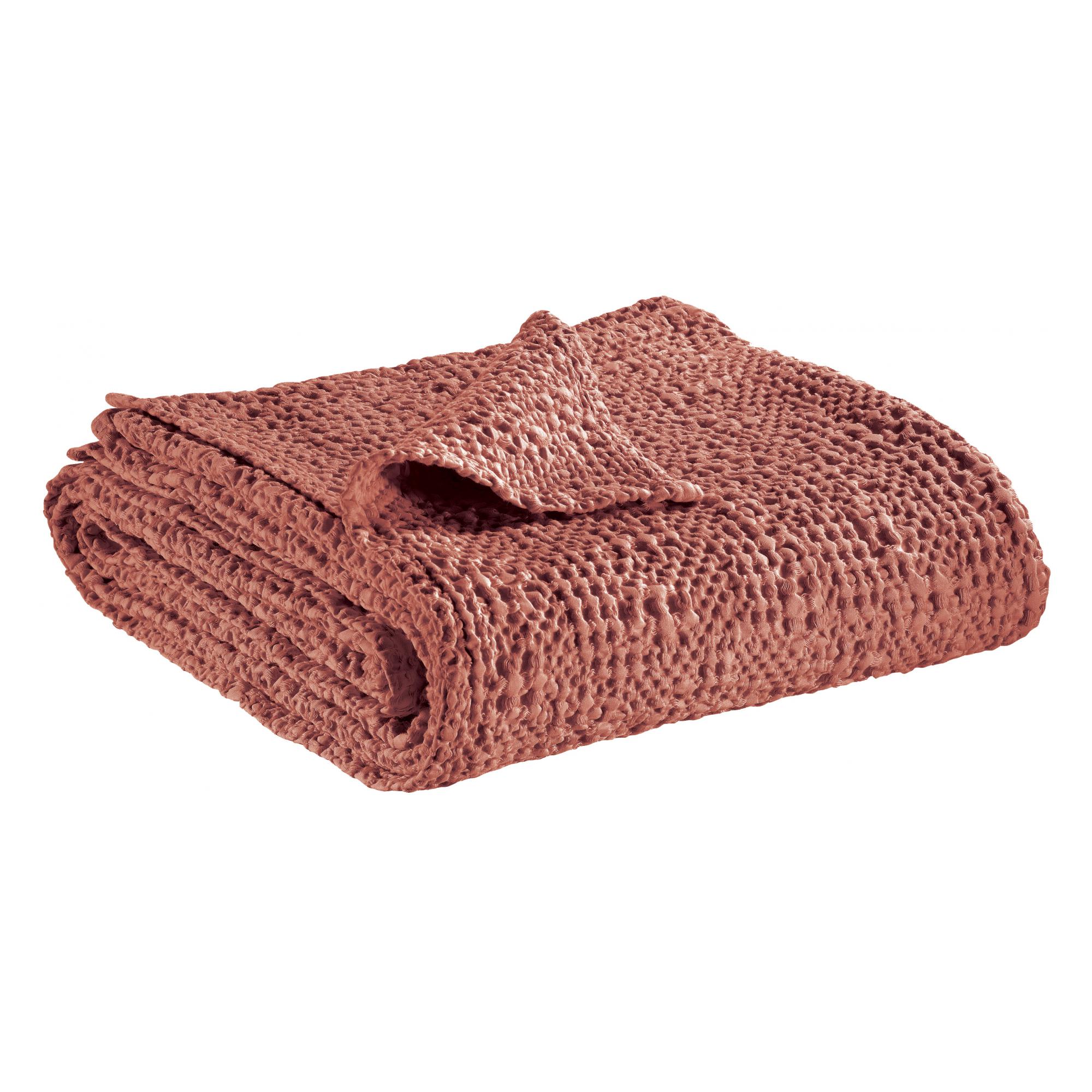 Jeté en coton blush 240 x 260 Jeté en coton blush 240 x 260