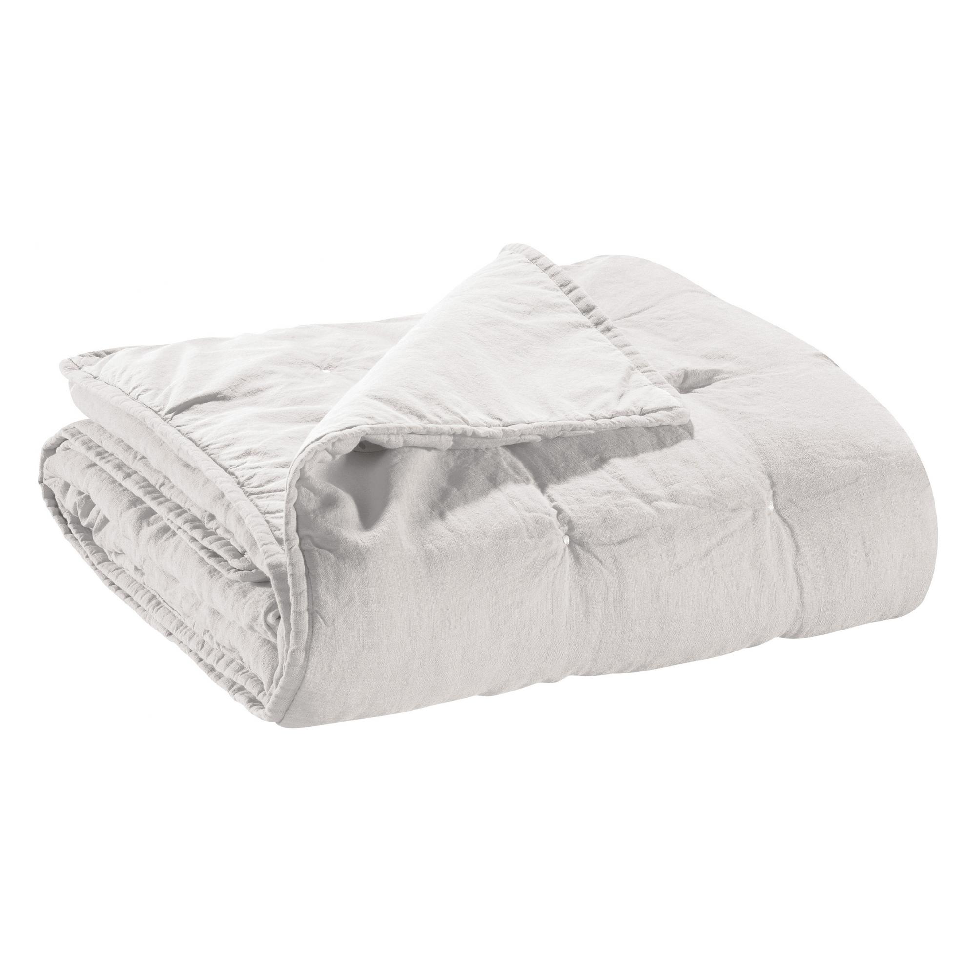 Chemin de lit stonewashed Zeff en lin craie 90 x 240 Chemin de lit stonewashed Zeff en lin craie 90 x 240