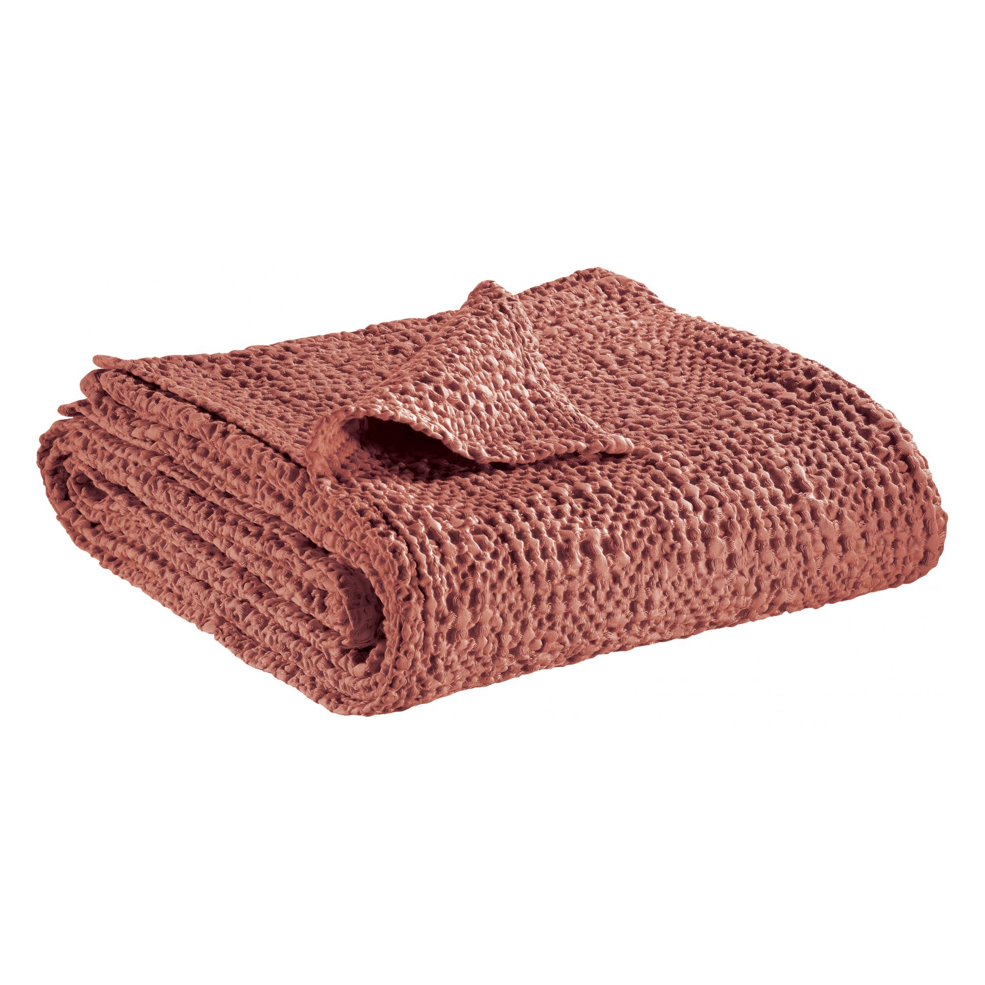 Jeté en coton blush 180 x 260 Jeté en coton blush 180 x 260