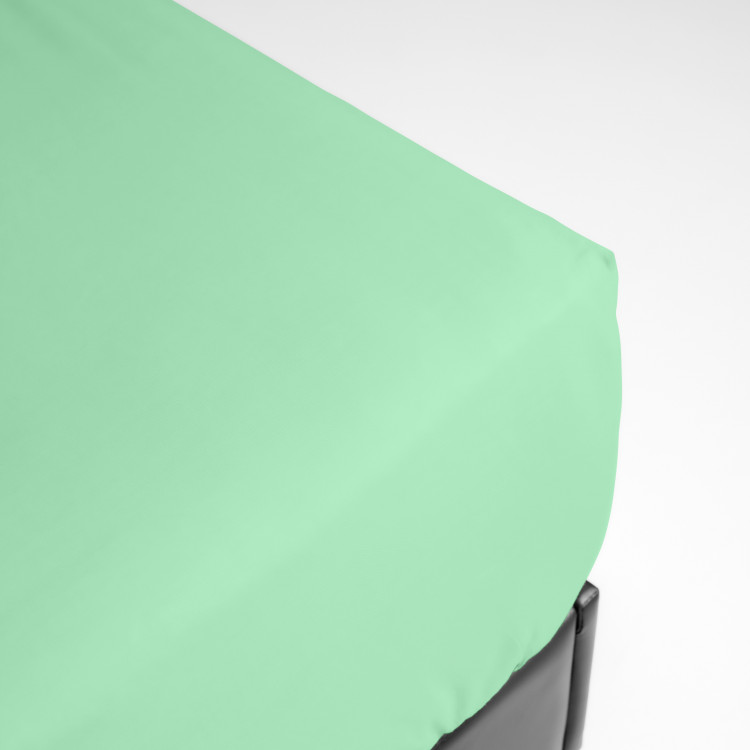 Drap housse en percale vert 180x200 (photo) Drap housse en percale vert 180x200