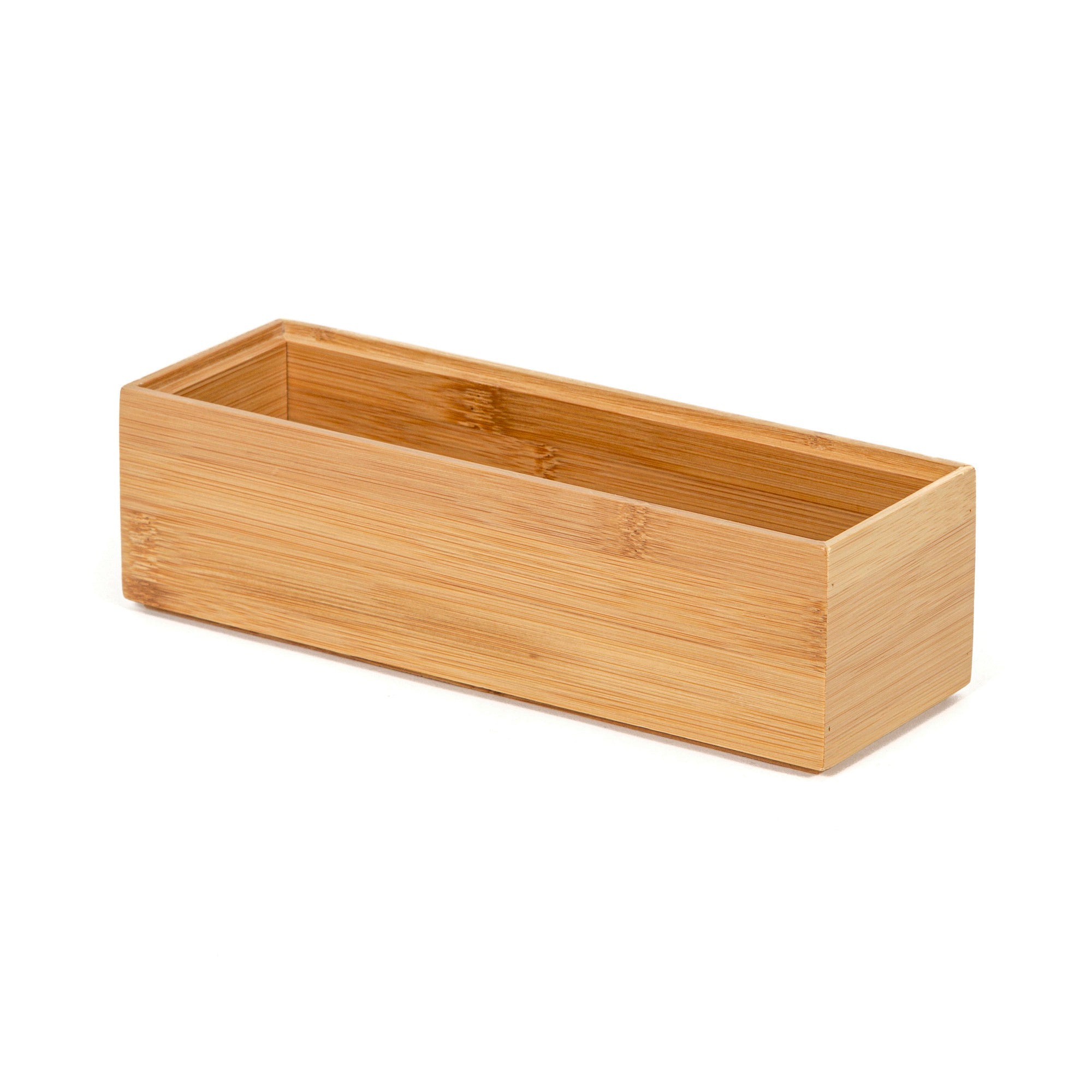Boîte de rangement en bambou 22,5x7,5cm Boîte de rangement en bambou 22,5x7,5cm