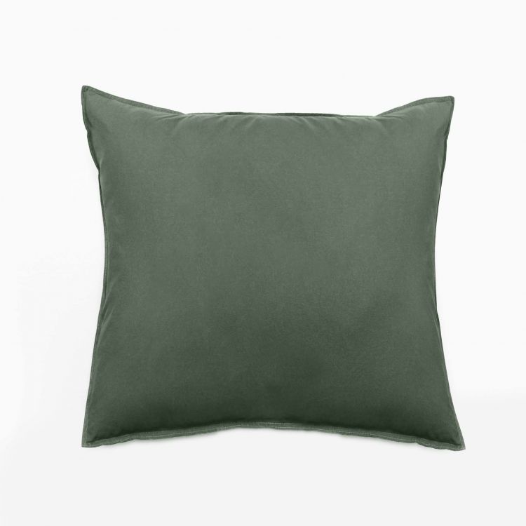 Taie d'oreiller en coton vert 65x65 Taie d'oreiller en coton vert 65x65
