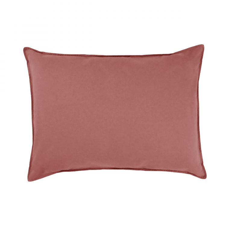 Taie d'oreiller en coton rose 50x70ft Taie d'oreiller en coton rose 50x70ft